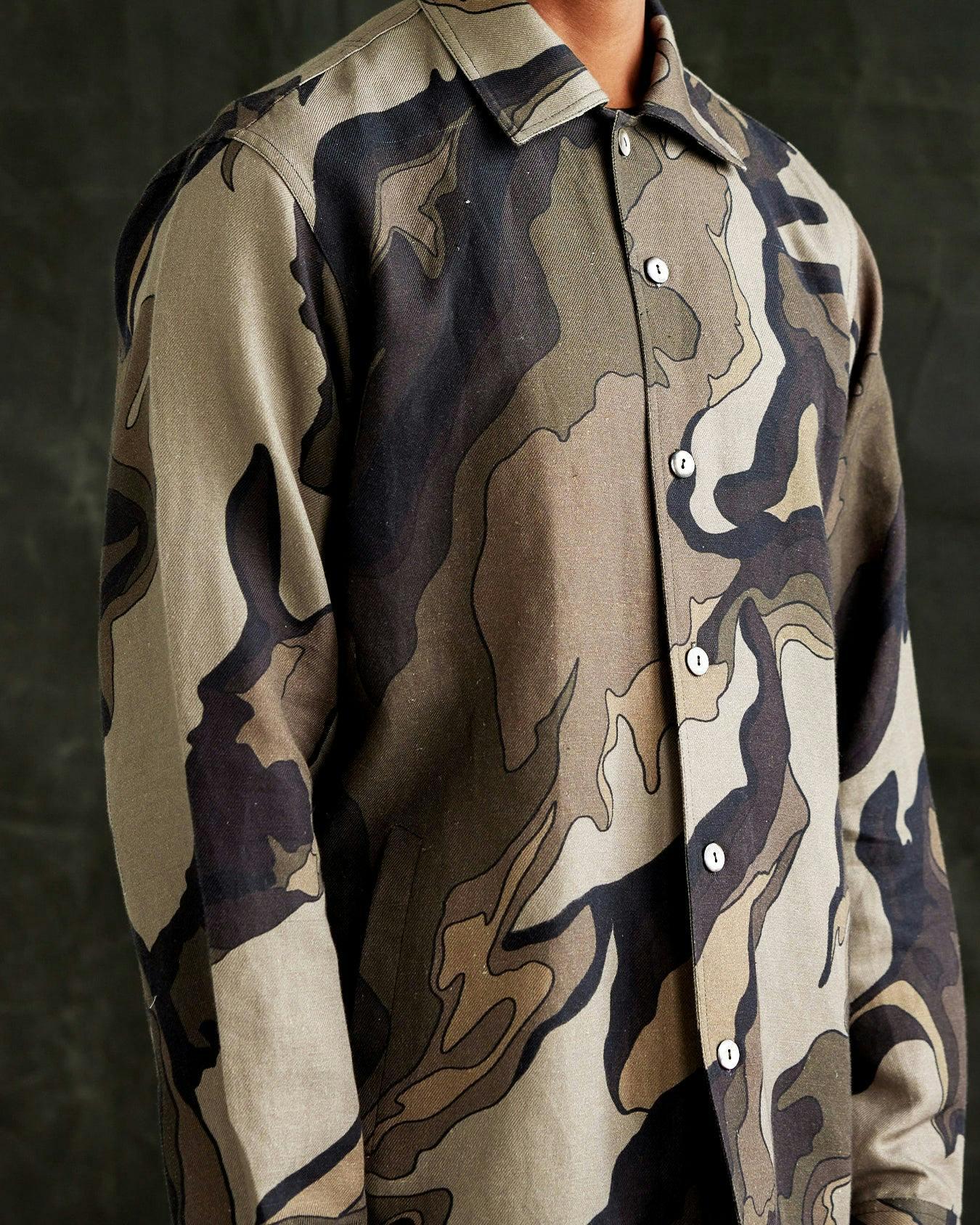 Thumbnail preview #2 for Molten Camouflage Overshirt