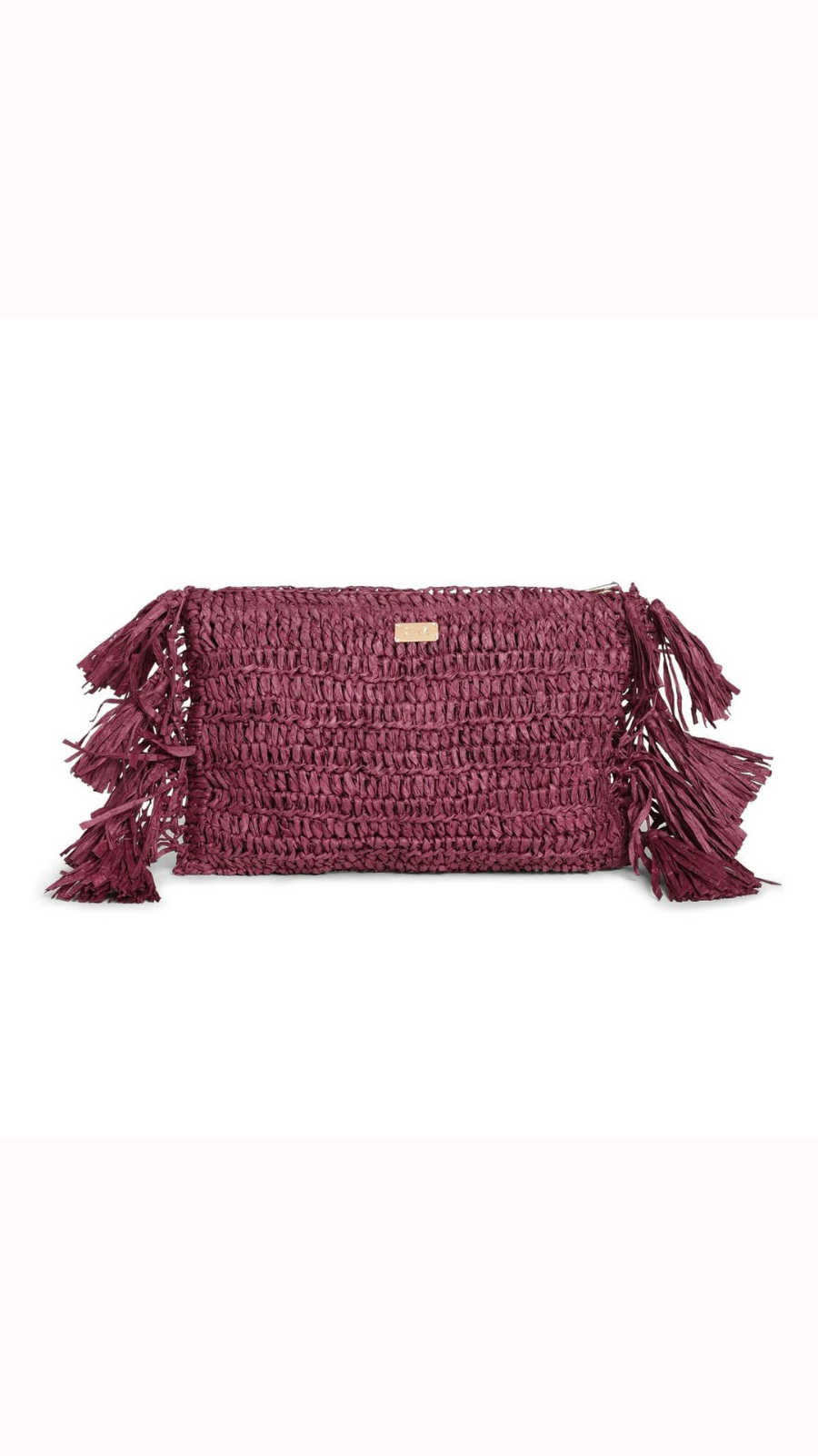 Thumbnail preview #0 for Raffia Clutch with tassels