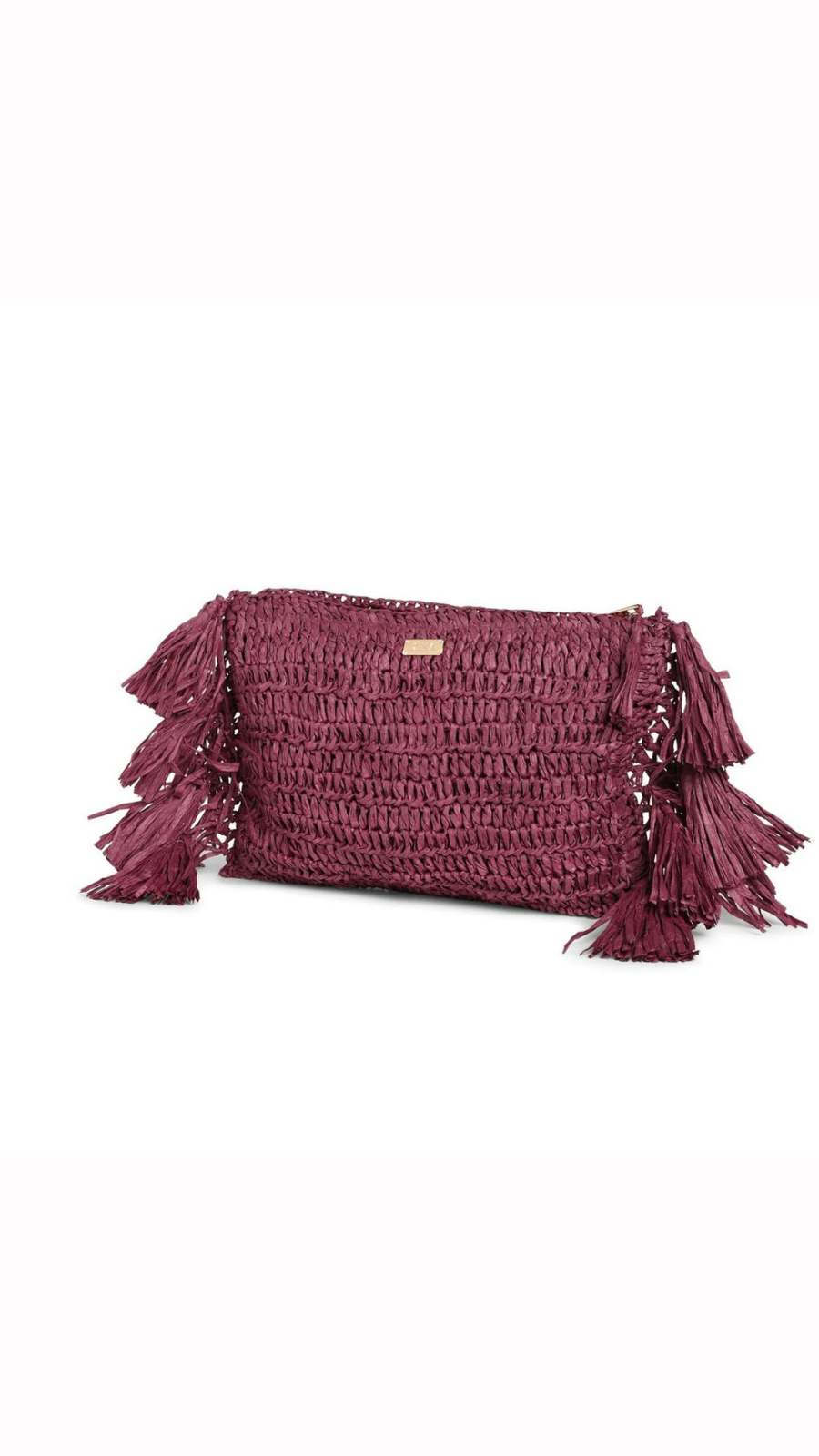 Thumbnail preview #1 for Raffia Clutch with tassels