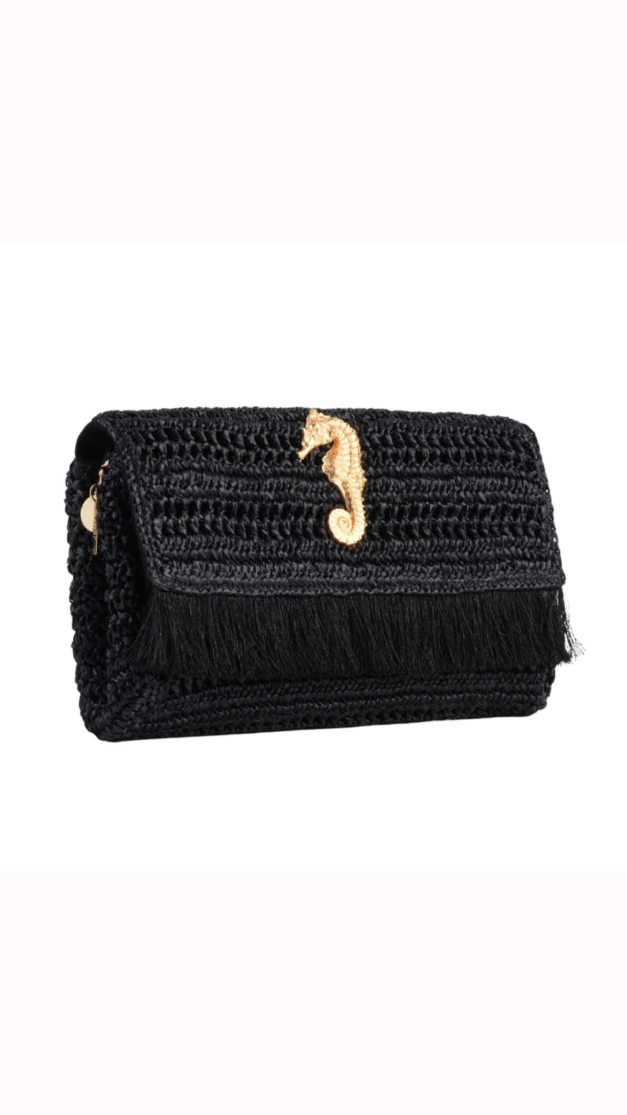 Thumbnail preview #1 for Slim Real Raffia Clutch
