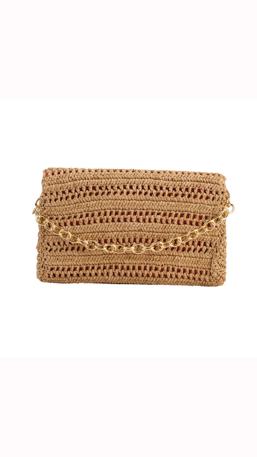 Thumbnail preview #3 for Slim Real Raffia Clutch