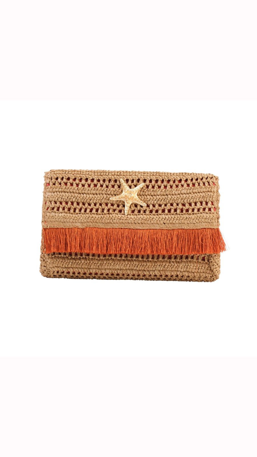 Thumbnail preview #4 for Slim Real Raffia Clutch