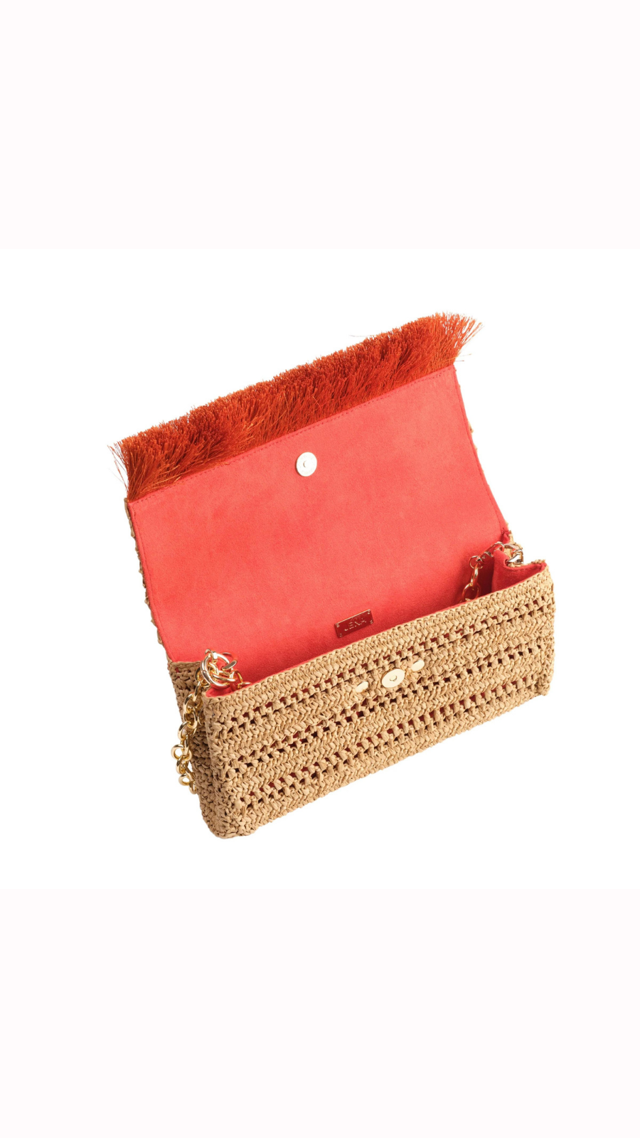 Thumbnail preview #2 for Slim Real Raffia Clutch