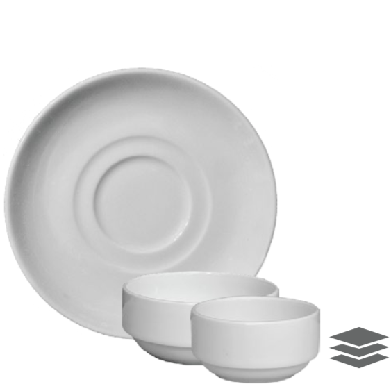 Thumbnail preview #0 for Classic Soup Bowl & Saucer - Pack of 6