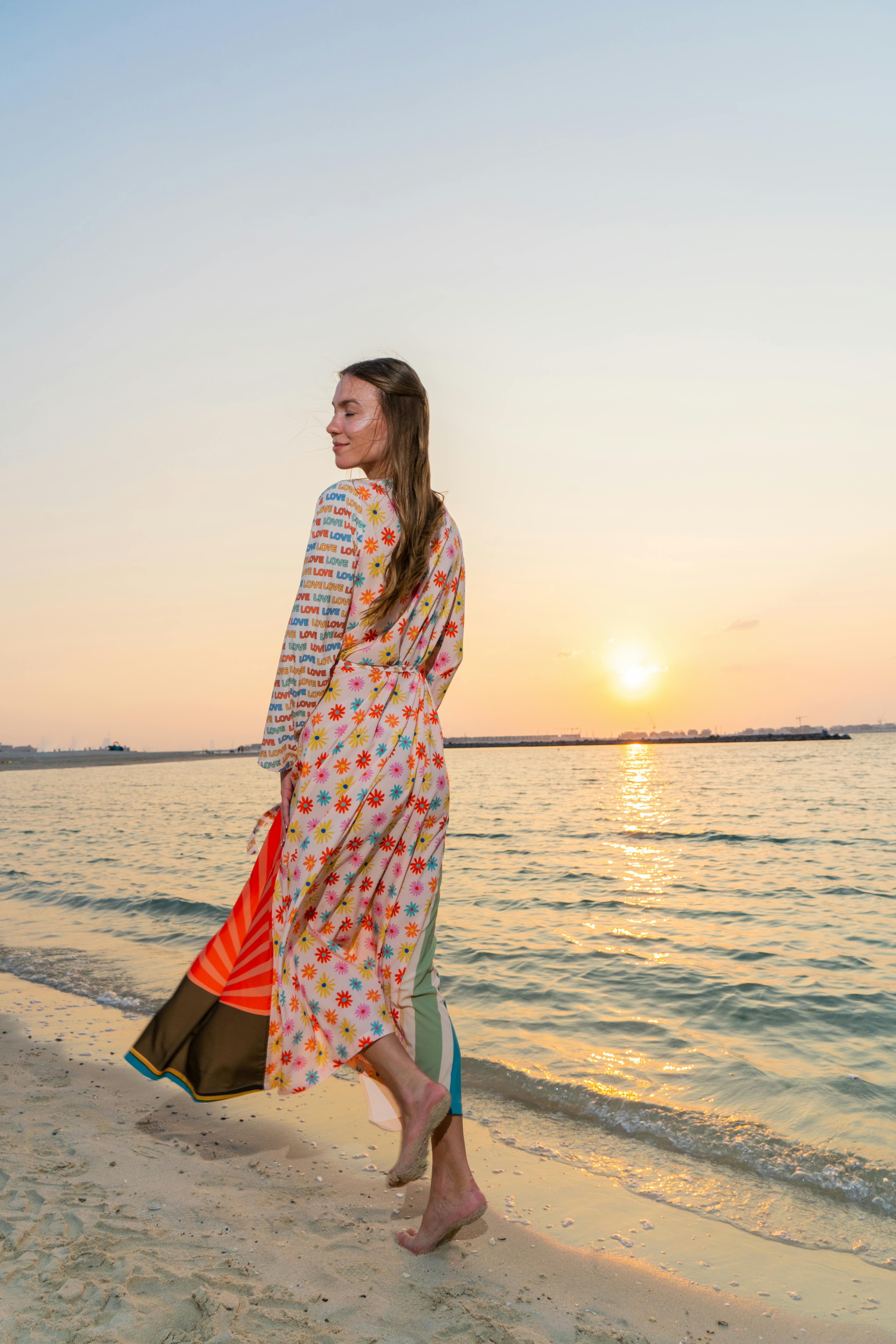 Thumbnail preview #3 for Shore Long Kimono - Multicolour