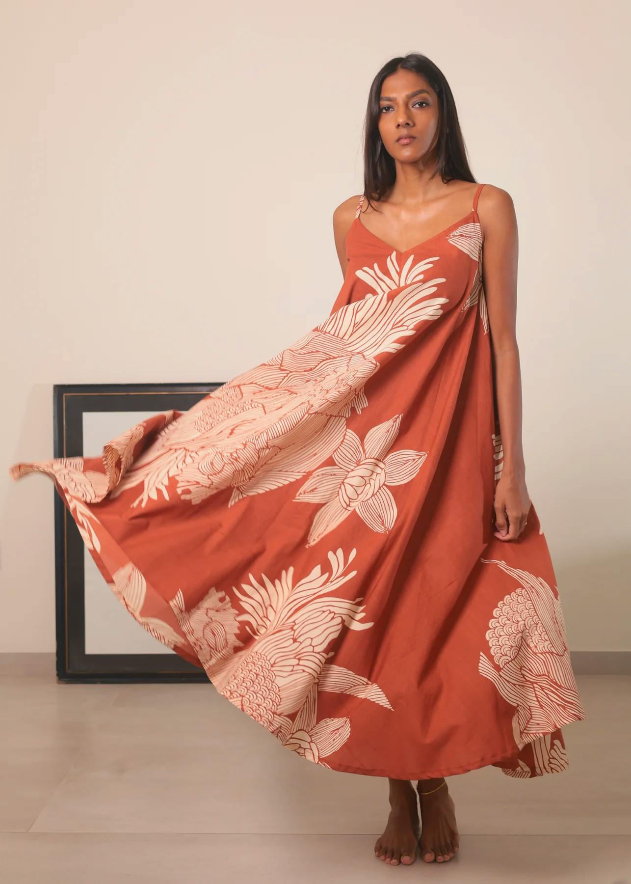 Lotus Dress - Terracotta Satori, a product by Azurina