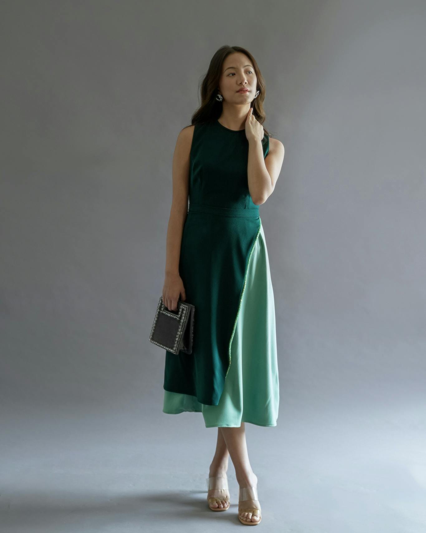 Mint green skirt set, a product by Kritika Madan