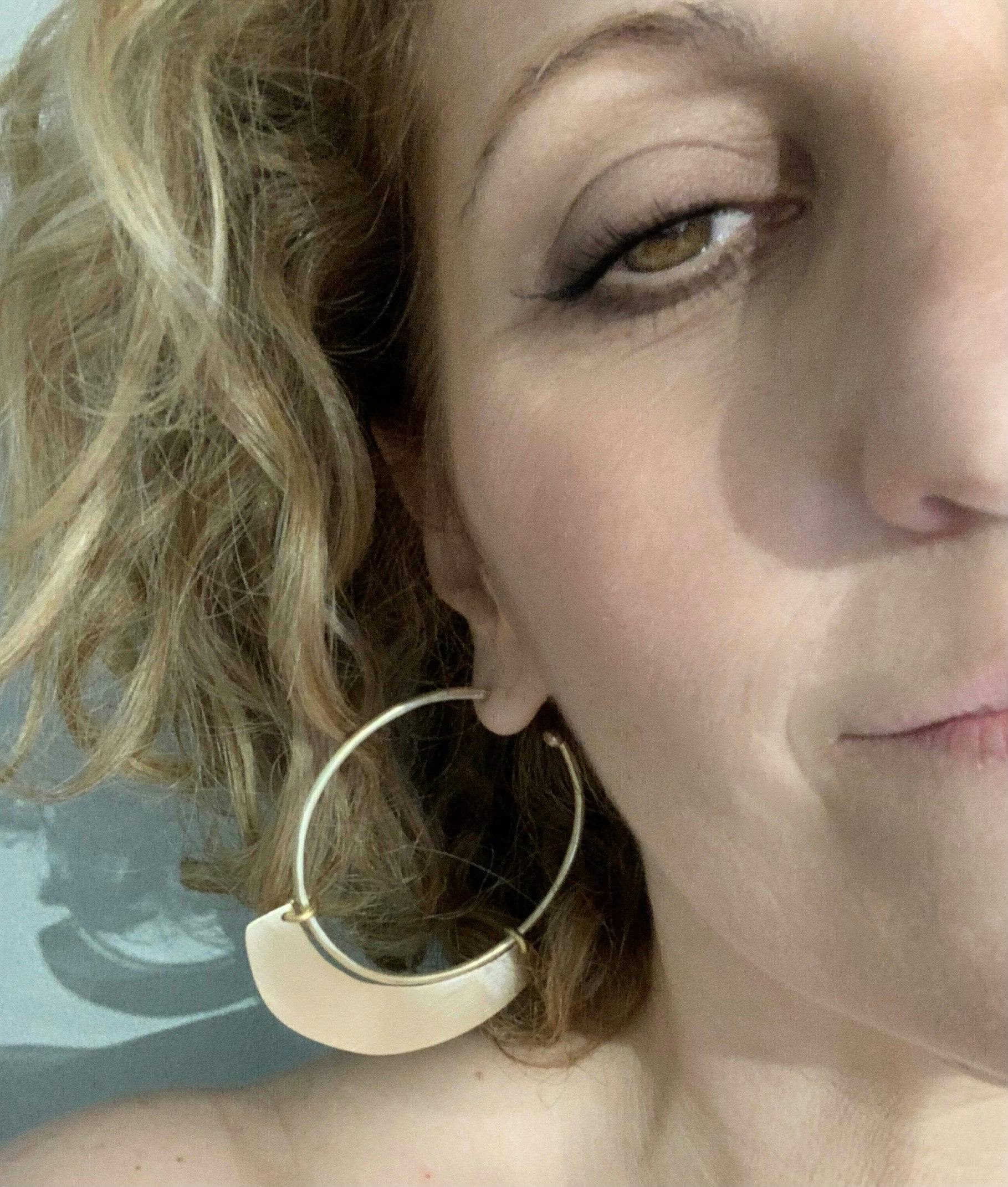 Zoe Hoop Earrings, a product by Jenny Greco Jewellery