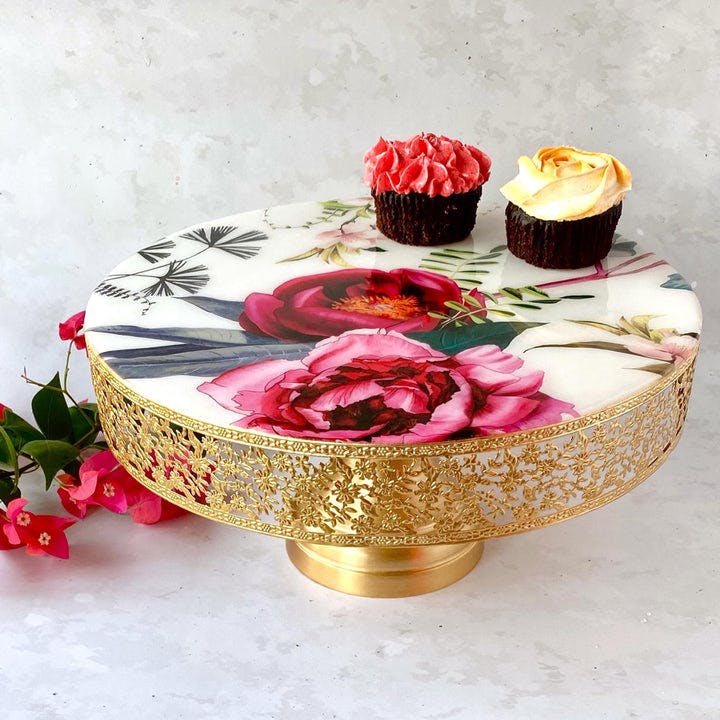 Cake Stand - Tudor Blooms, a product by Faaya Gifting