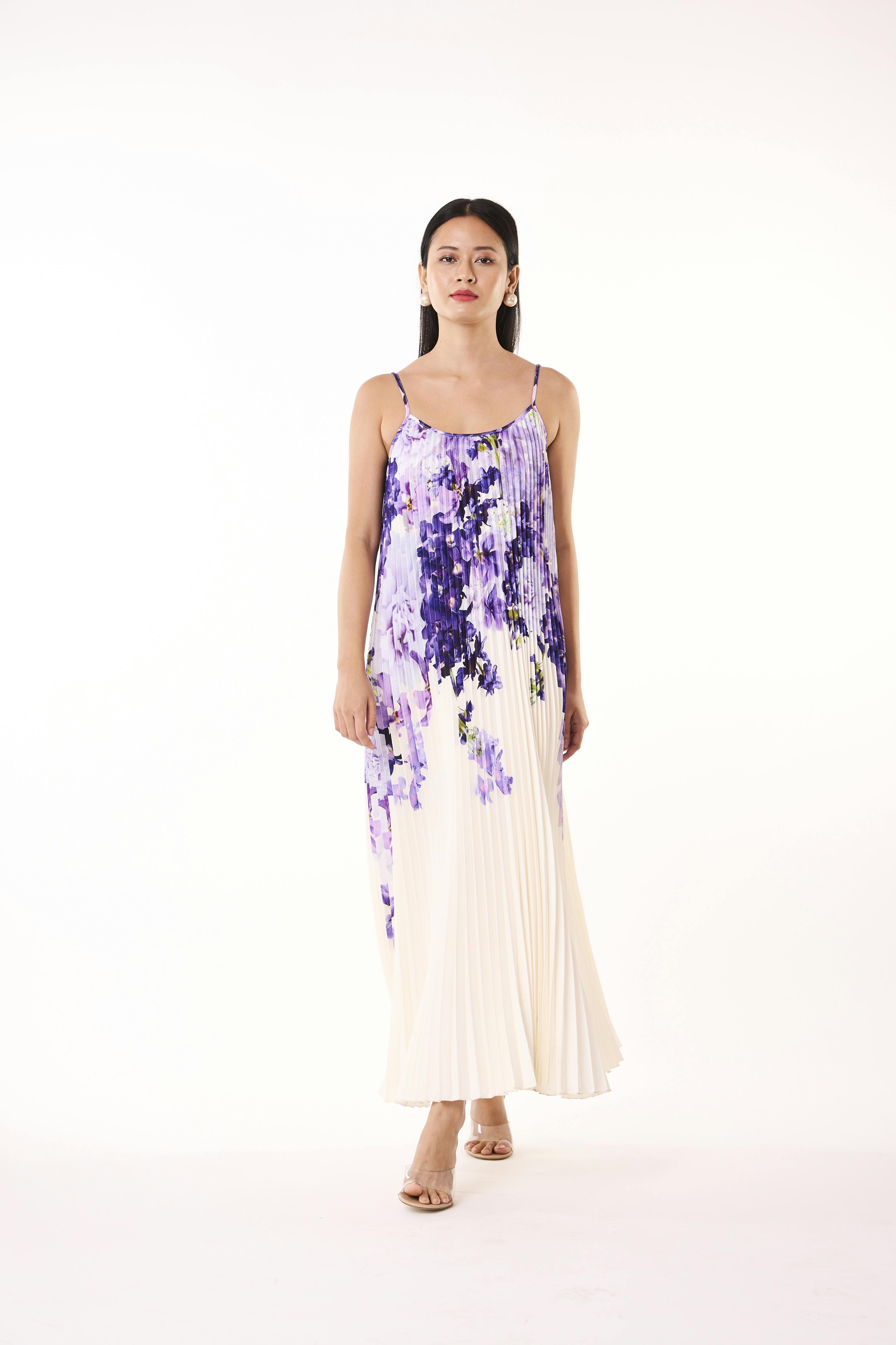 Olivia Floral Slip Dress - Cream, a product by Scarlet Sage