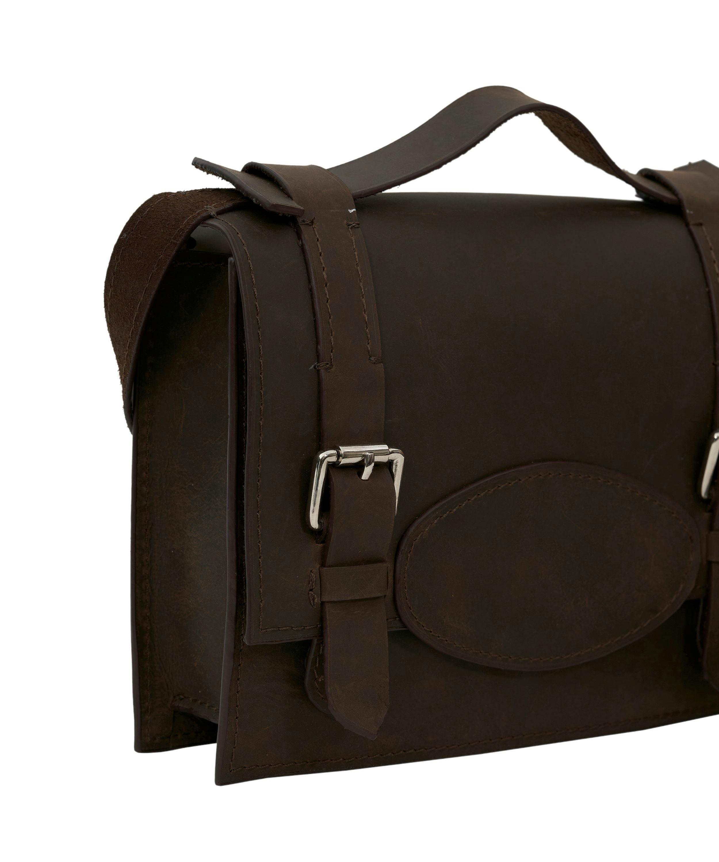 Thumbnail preview #2 for Cargo Unisex Crossbody in Distressed Brown