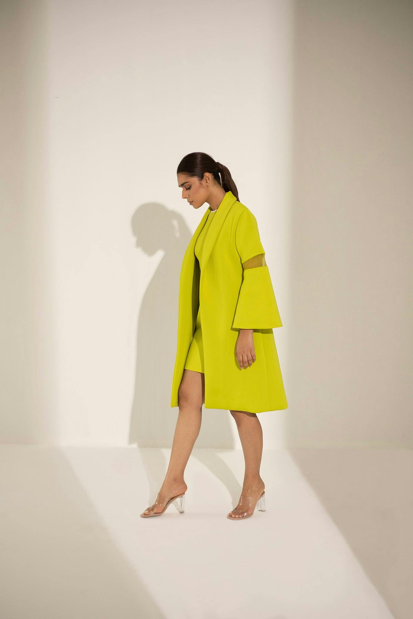 Thumbnail preview #1 for Lime green coat set