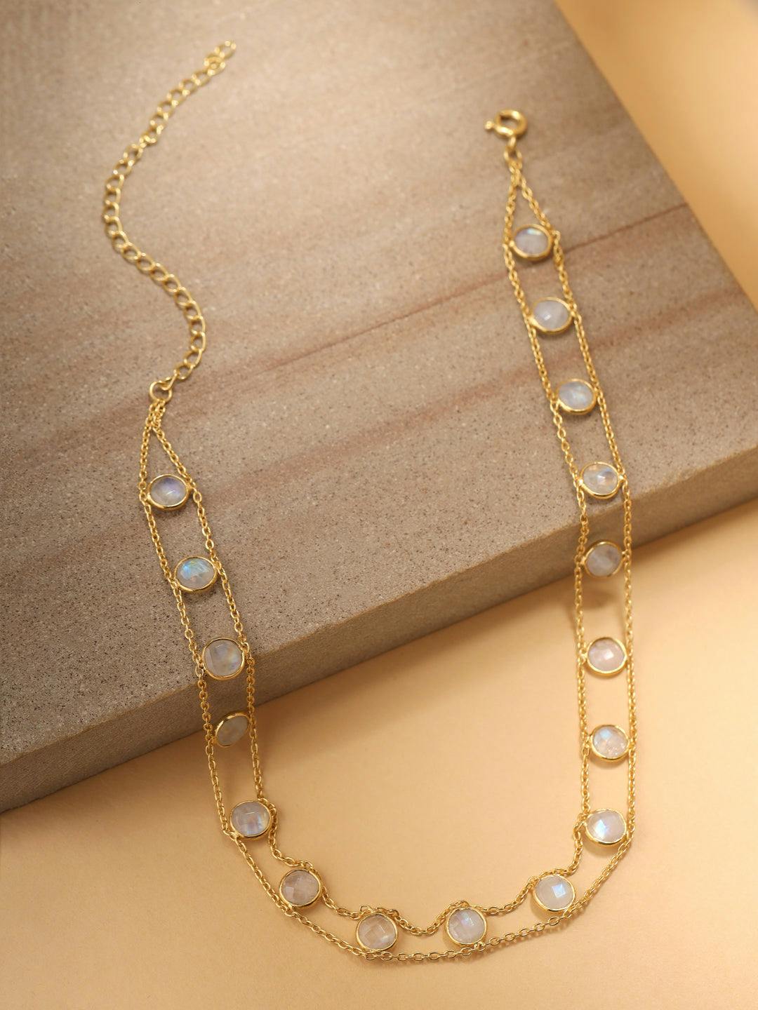 Moonstone choker necklace, a product by The Jewel Closet Store