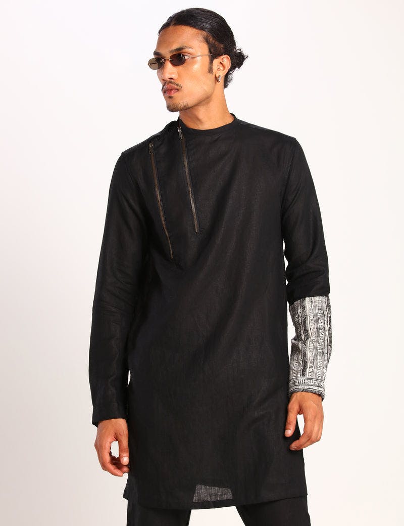 RICO KURTA - BLACK, a product by Son of a Noble