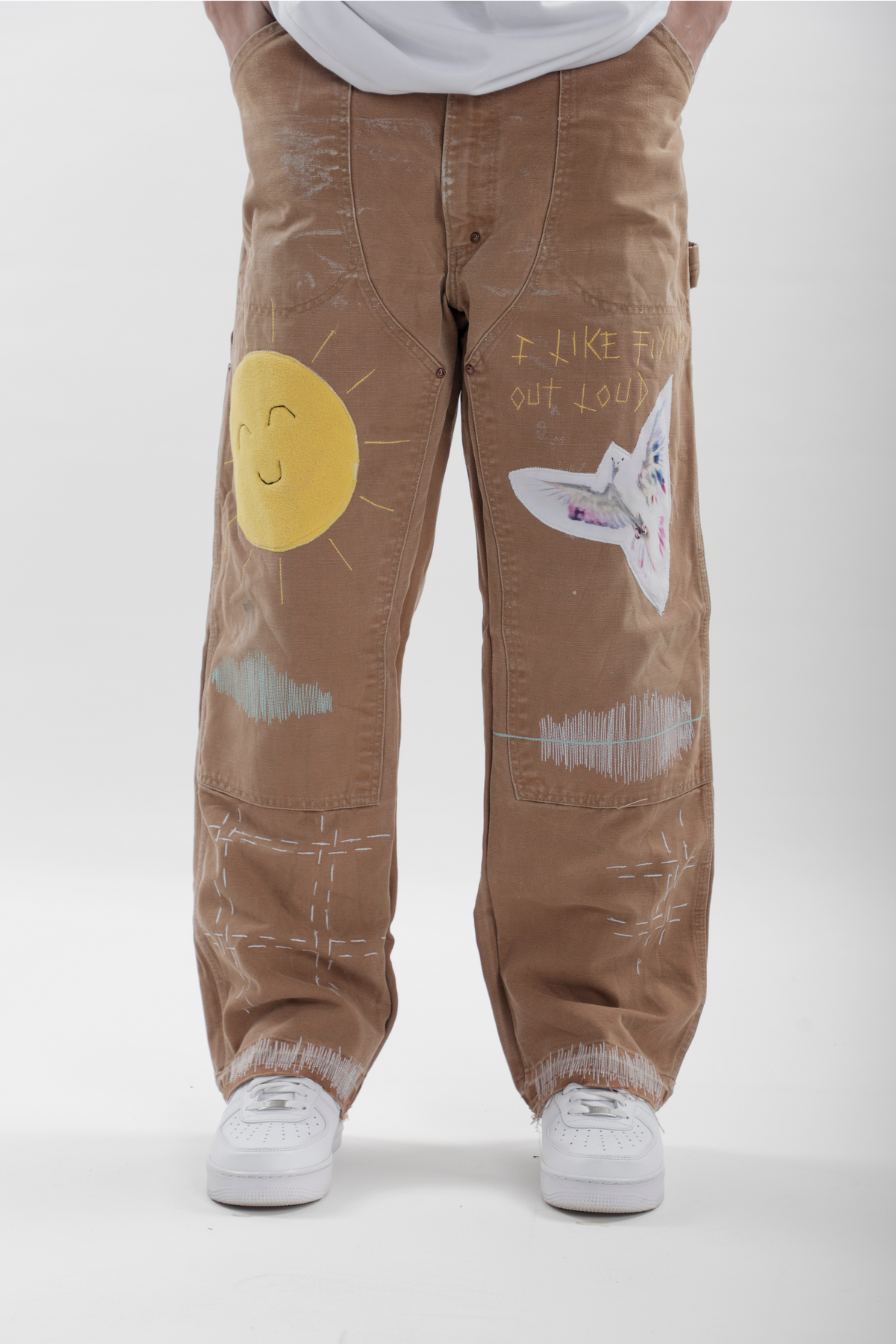 Earthtone Brown Upcycled Denims, a product by TOFFLE