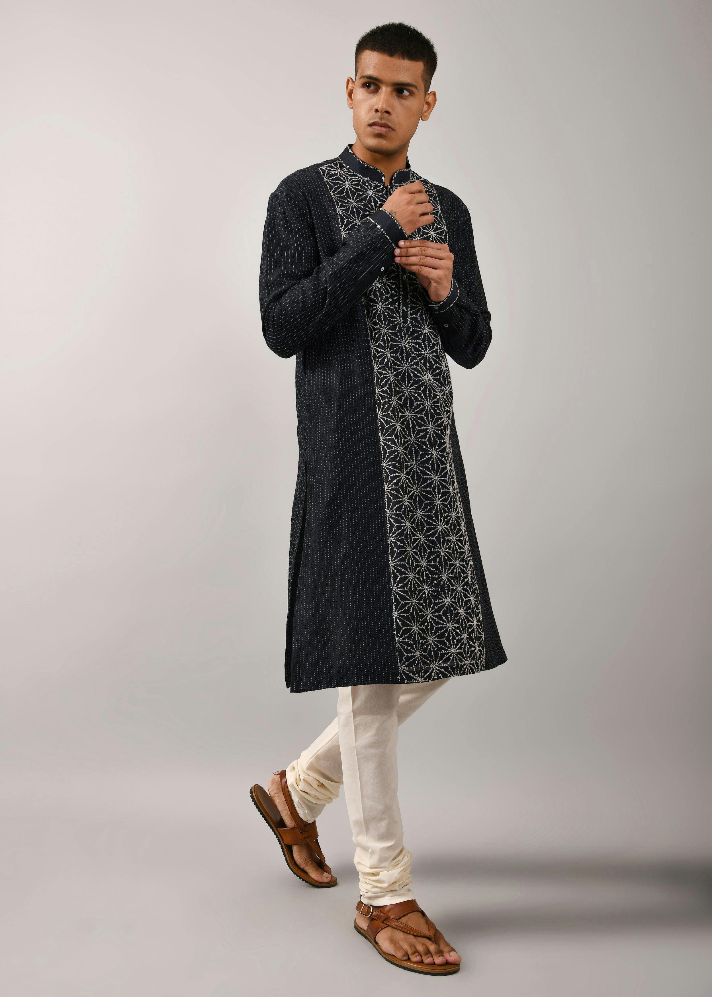 Dhruvtara Embroidered Kurta Set, a product by Country Made