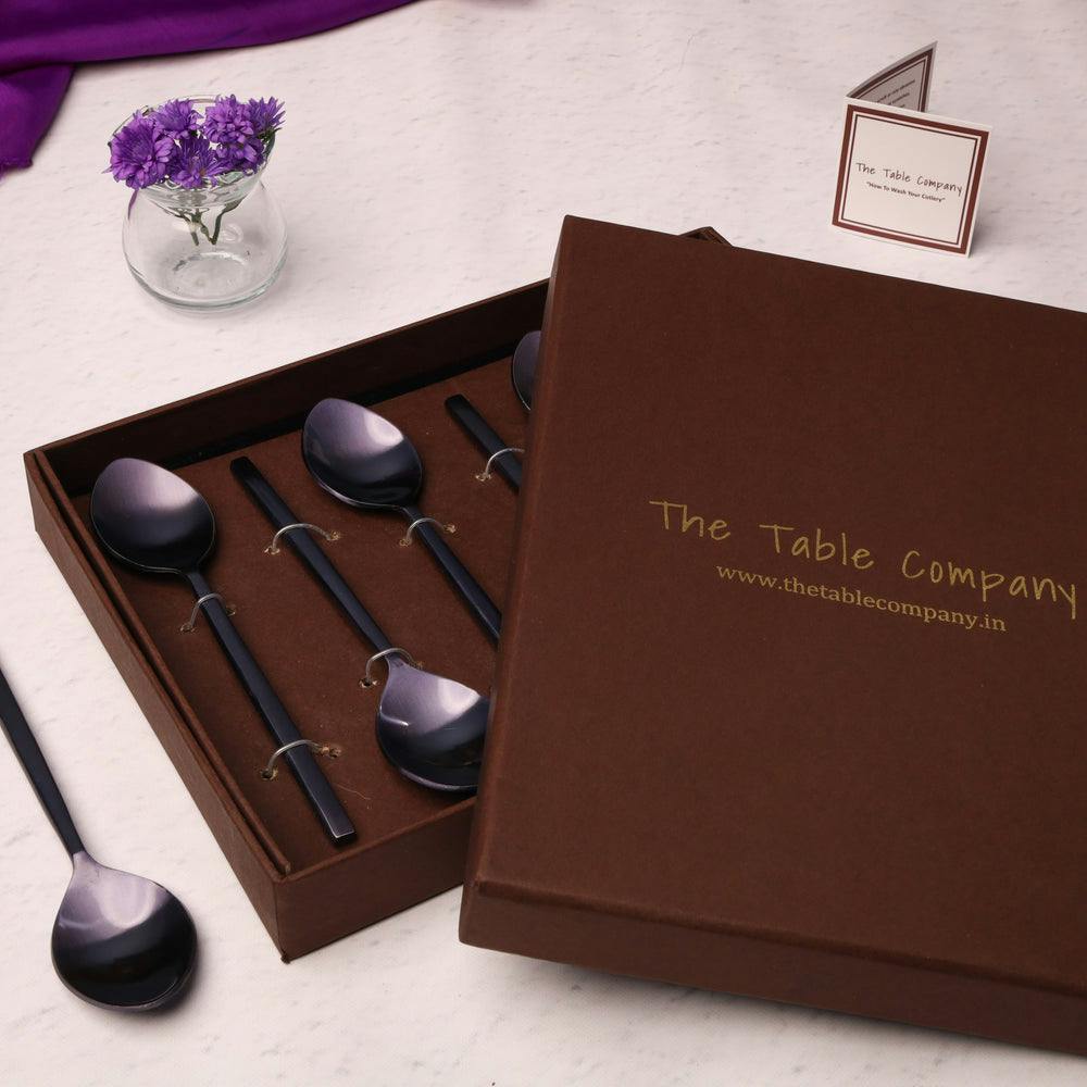The Classic Titanium Tea Spoon - Set of 6, a product by The Table Company