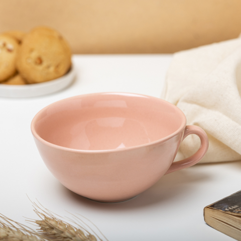 Pink Color Ceramic Latte Mug, a product by The Golden Theory