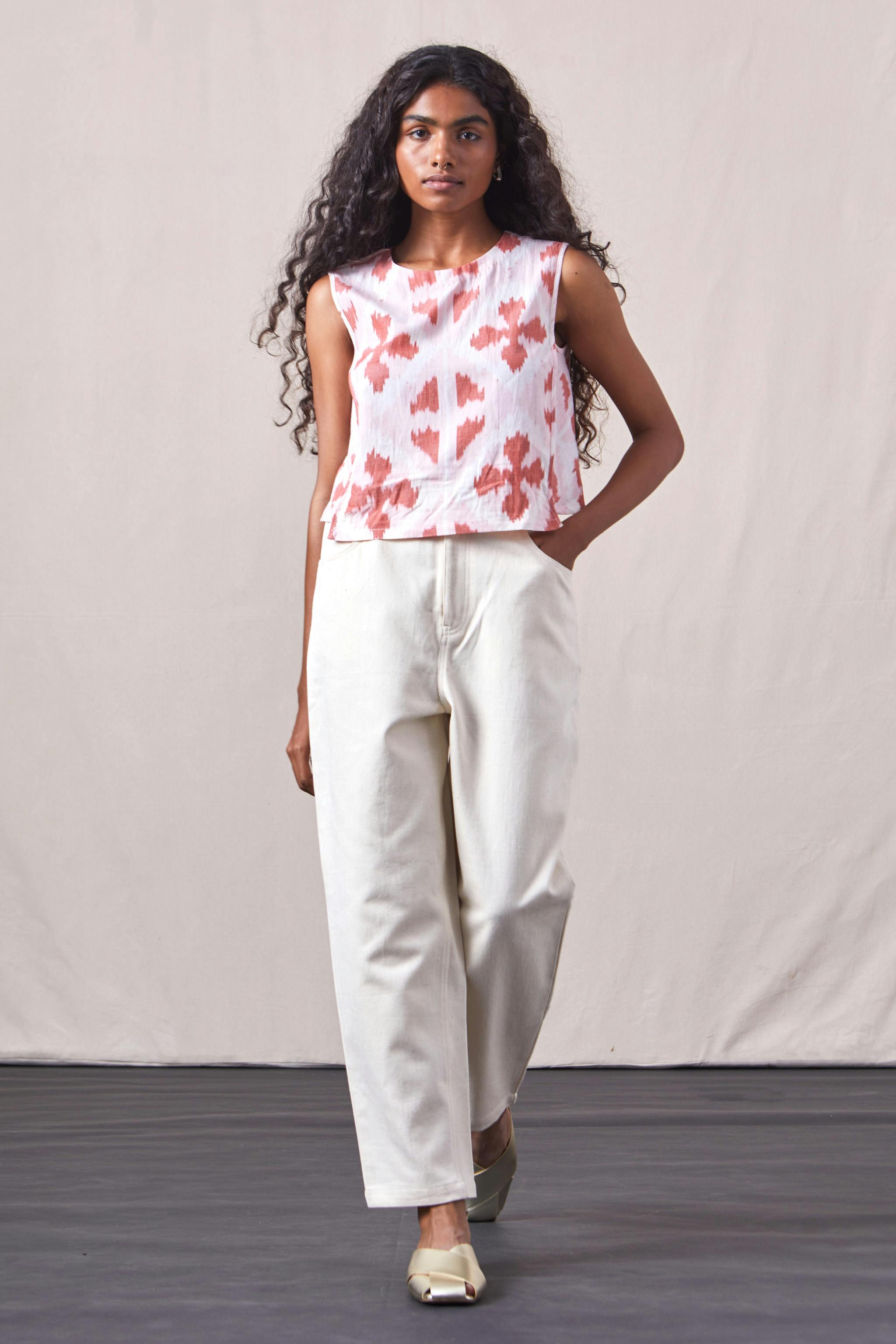 Cay - Ikat Top Pink, a product by The Summer House