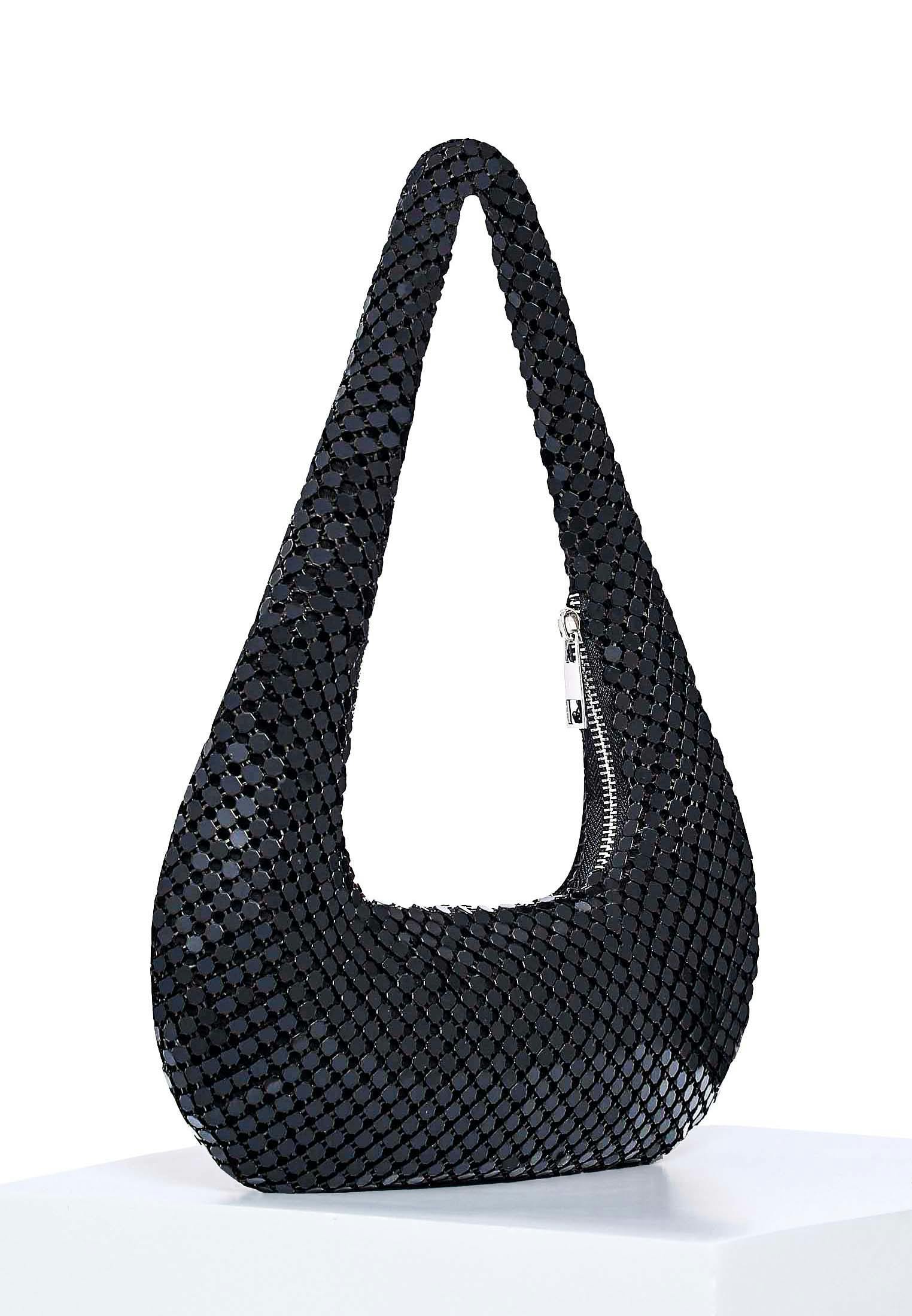 Midnight Sparkle Chainmail Shoulder Bag, a product by Lola's