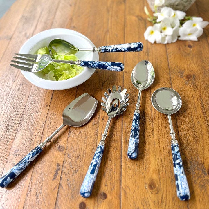 Serving Spoons, Set of 6 - Brittany Bleu, a product by Faaya Gifting