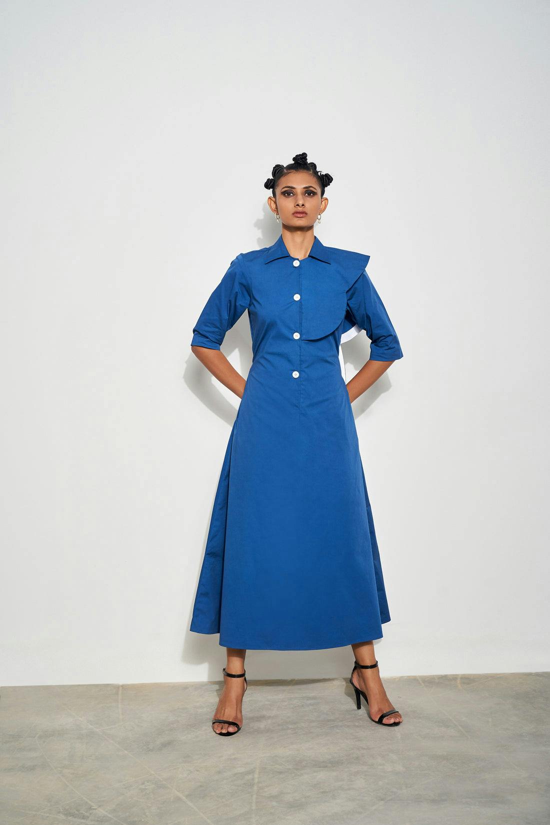 Blue Scarf Dress, a product by Corpora Studio