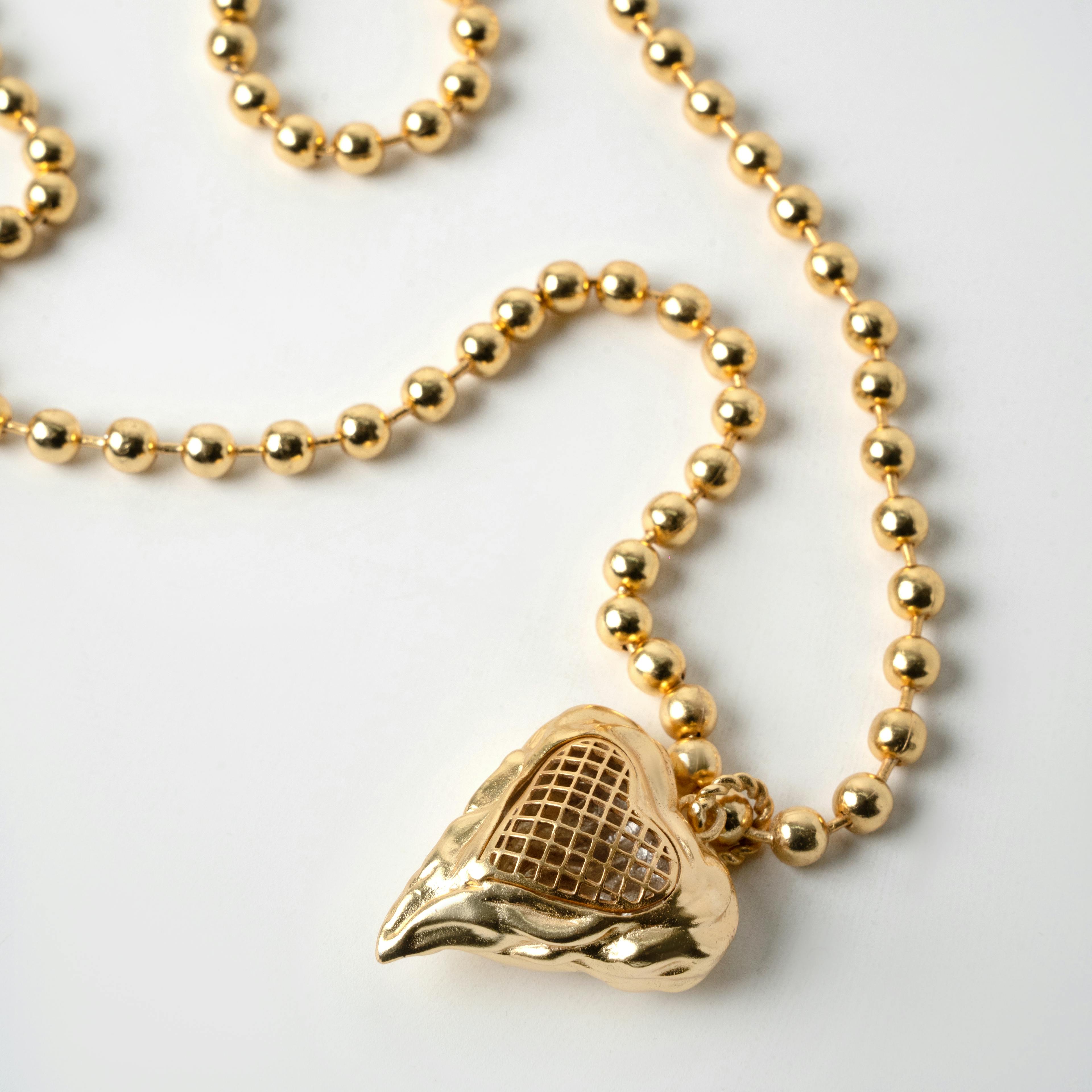 Thumbnail preview #1 for CARDI NECKLACE GOLD TONE