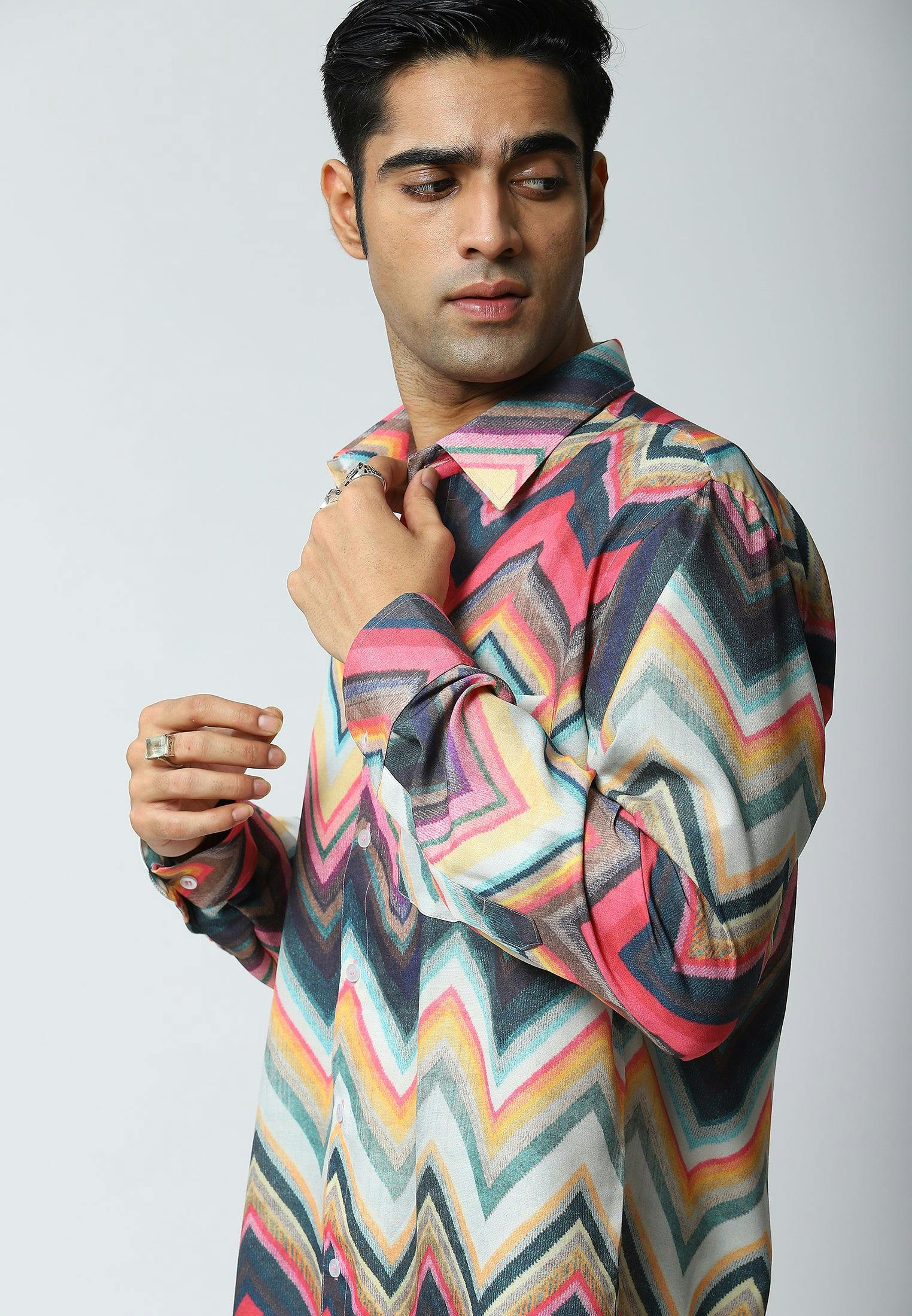 Primary image of 'Omani Mirage' Mens Shirt, a product by Lola's