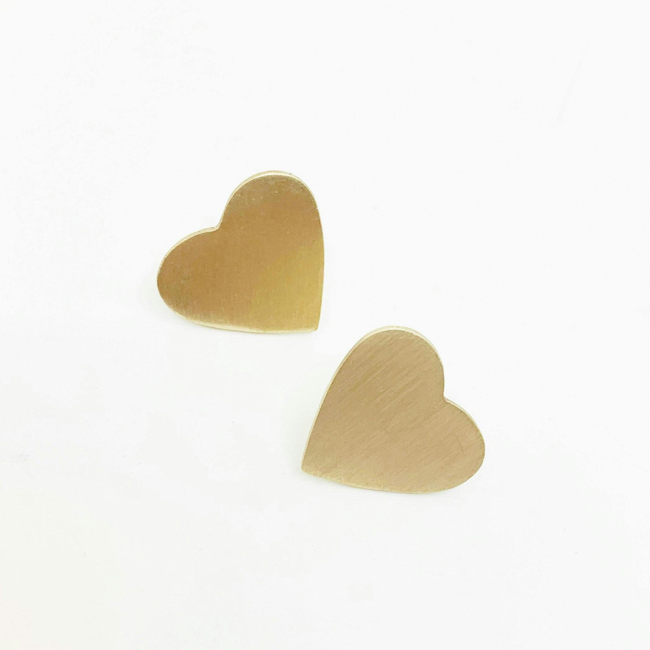 Venus Heart Studs, a product by Jenny Greco Jewellery