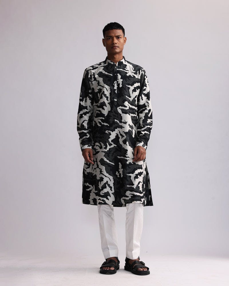 SHADOW CAMO PRINTED KURTA, a product by Country Made