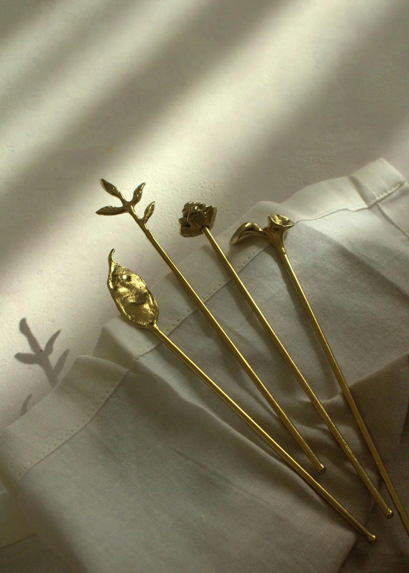 Juniper Brass Cocktail Stirrers, a product by Gado Living