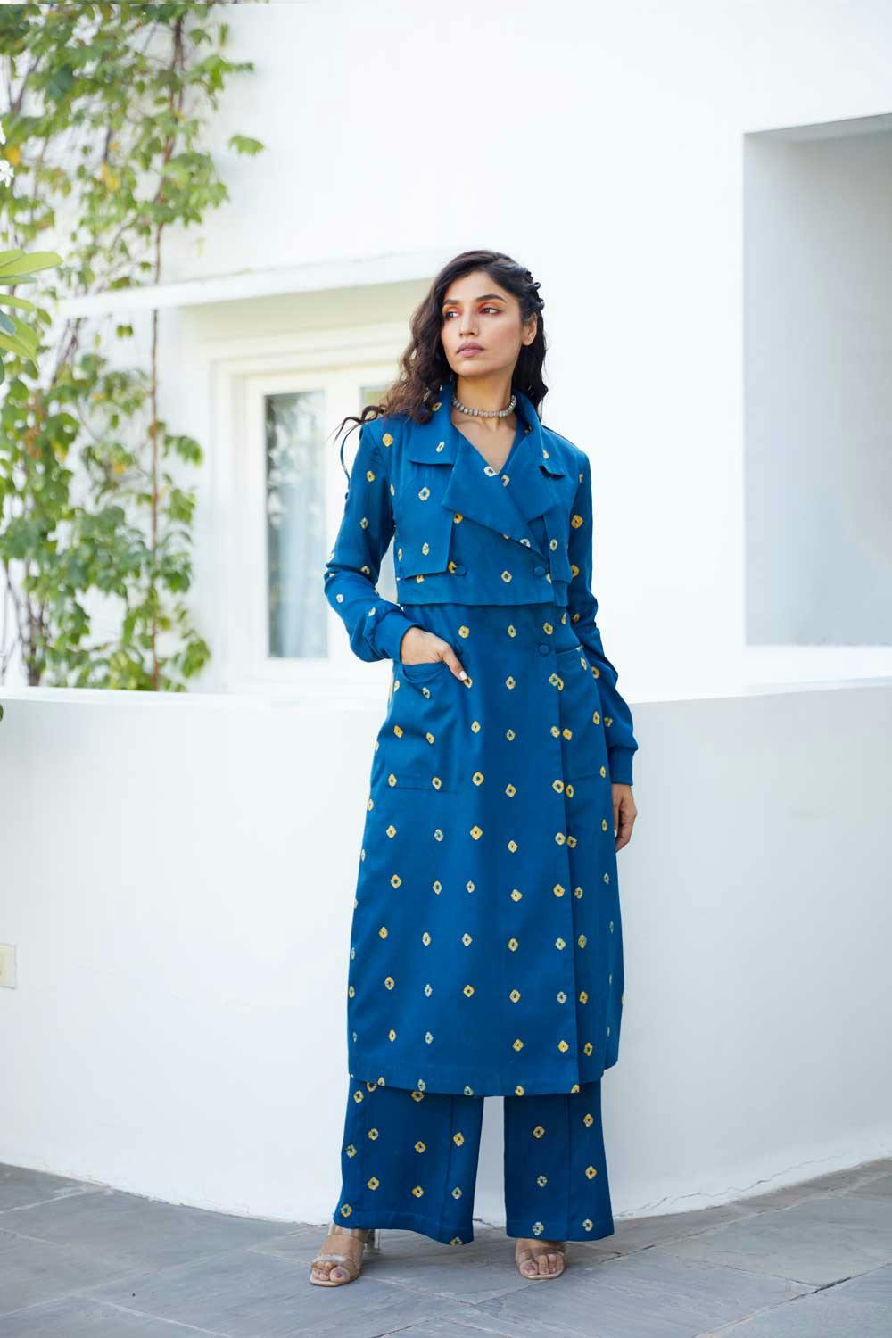Thumbnail preview #2 for Bluebell Convertible Trench Co-ord Set as seen on Taapsee Pannu