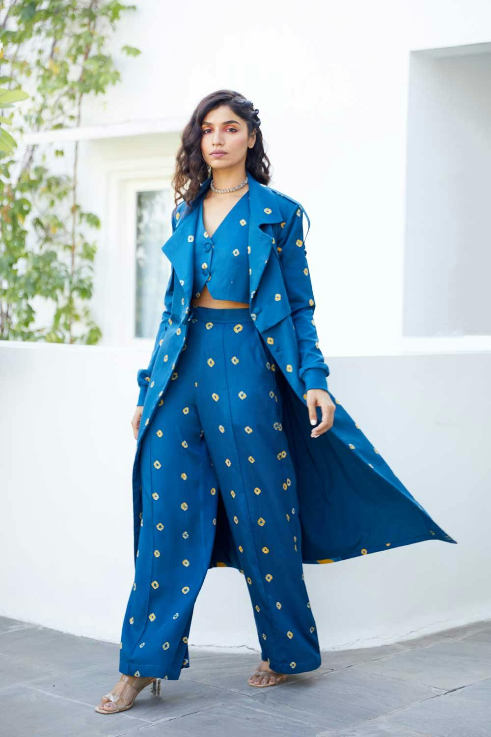 Thumbnail preview #0 for Bluebell Convertible Trench Co-ord Set as seen on Taapsee Pannu
