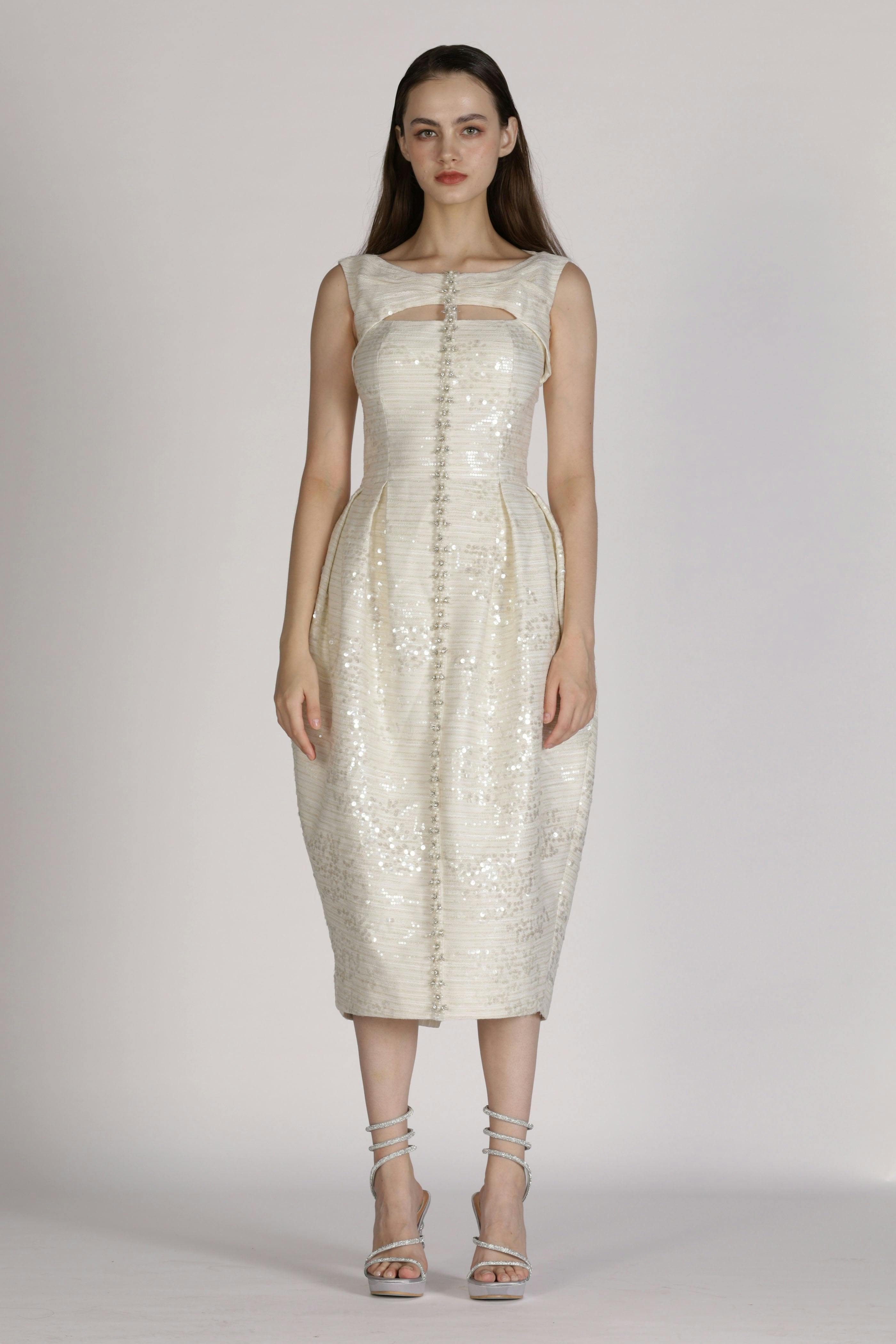 Embroidered Midi Dress, a product by SZMAN