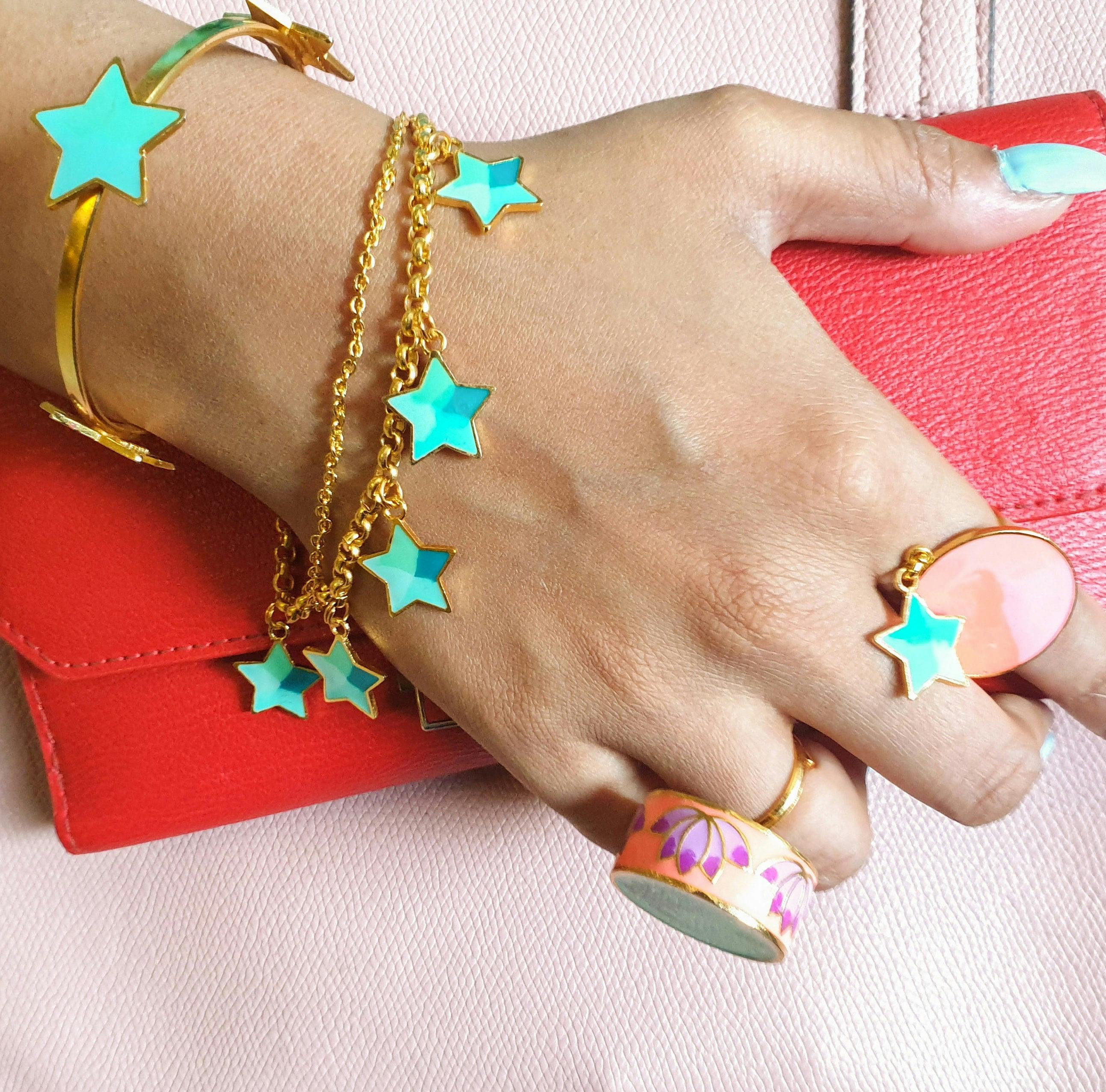 Blue star bracelet, a product by Aditi Bhatt
