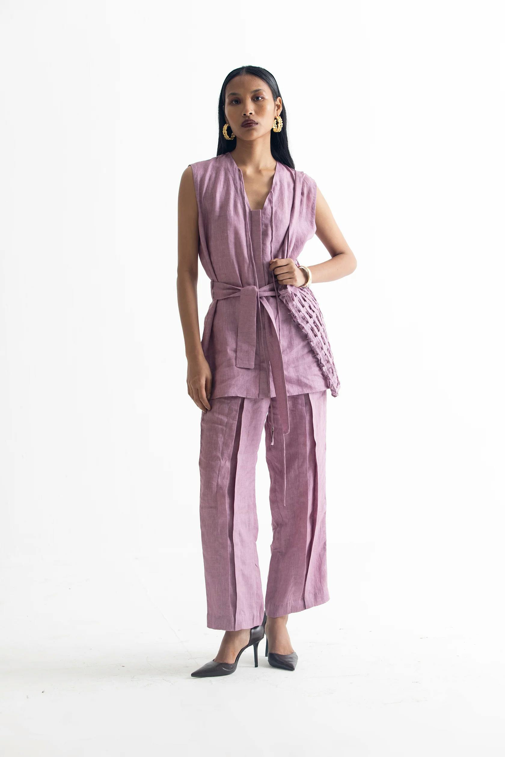 Thumbnail preview #2 for Lilac linen co-ord set