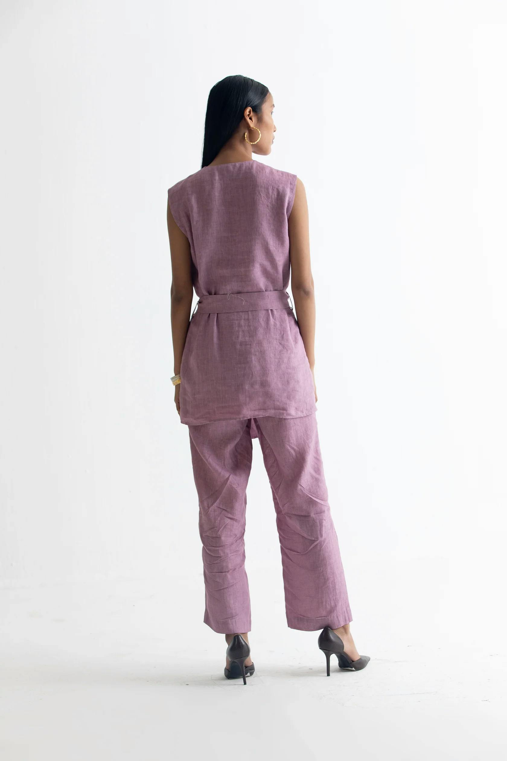 Thumbnail preview #3 for Lilac linen co-ord set