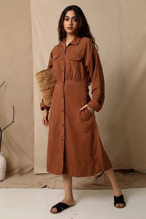 Osaka Midi Dress, a product by The Terra Tribe