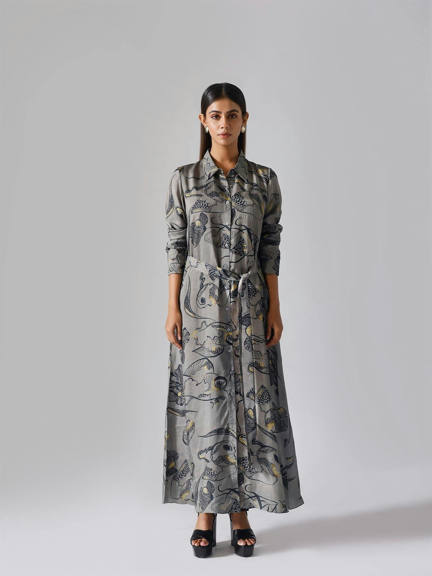 Reflect Grey Dress, a product by KLAD