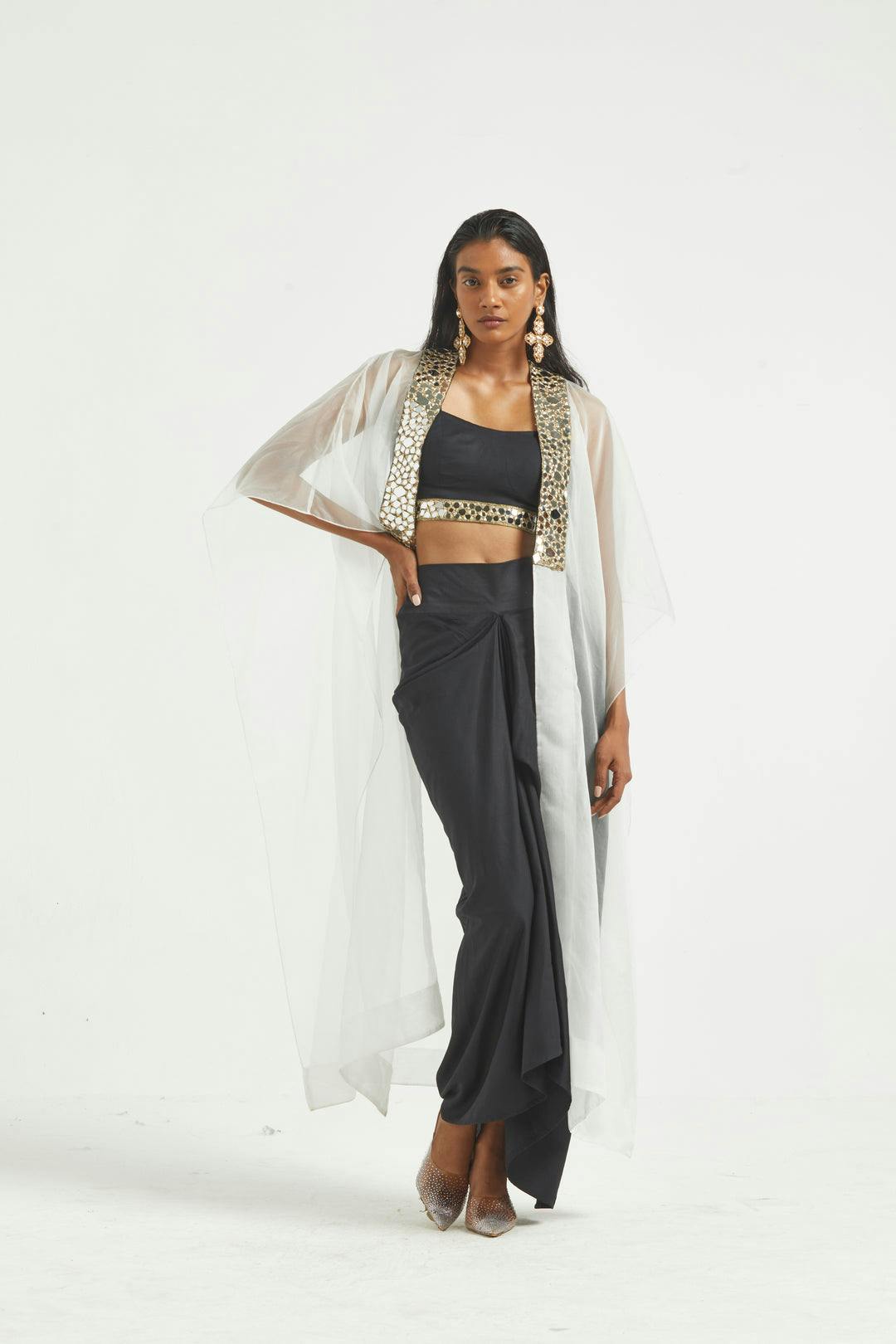 Mirror Bralette and Draped Skirt Set, a product by Dash & Dot