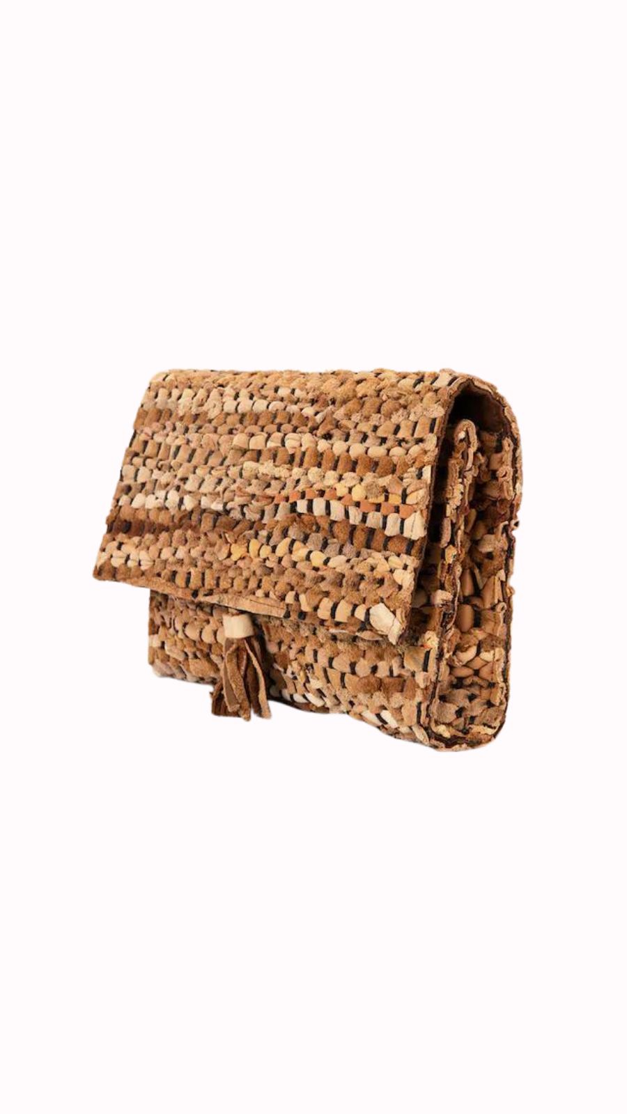 Coffee Brown Woven Clutch Large, a product by JENA