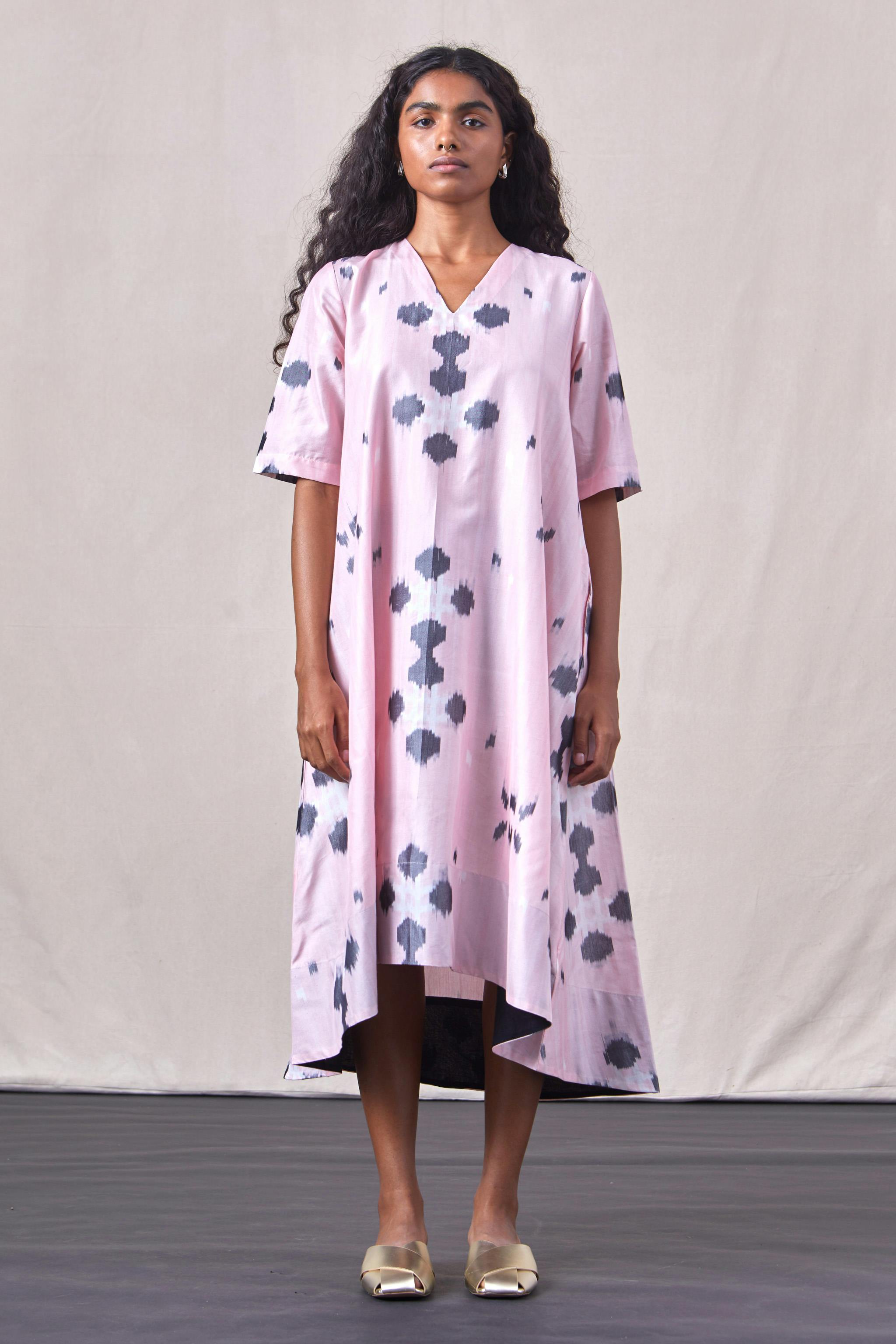 Parer - Ikat Dress Pink, a product by The Summer House