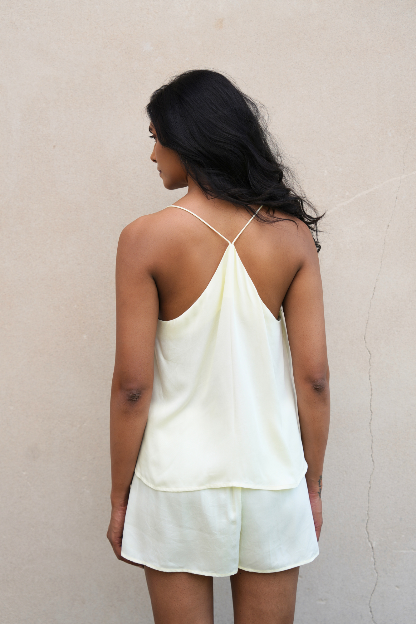Thumbnail preview #1 for Ivory Yellow Camisole Set