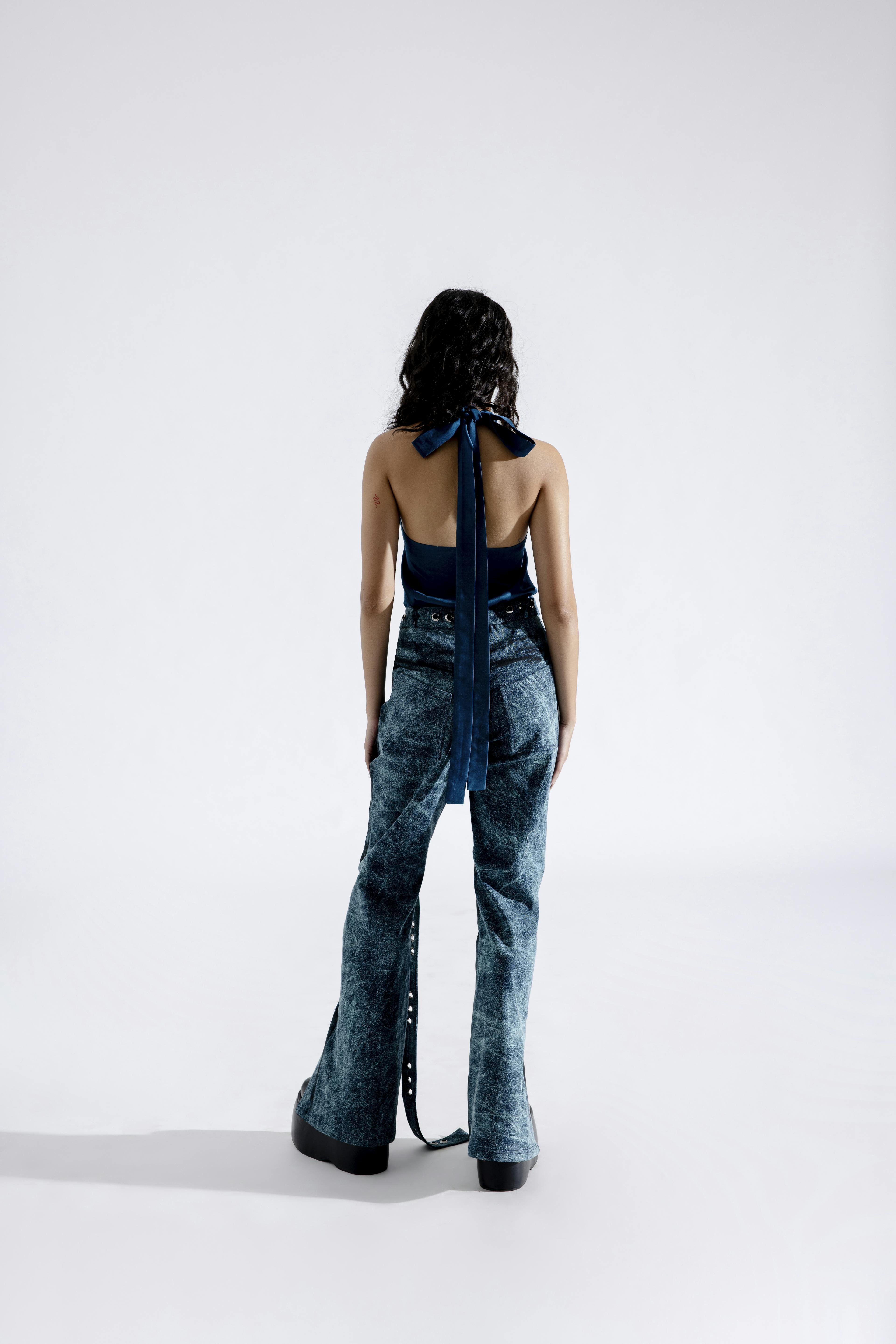 Thumbnail preview #2 for Ice Spice Slit Denim Pants
