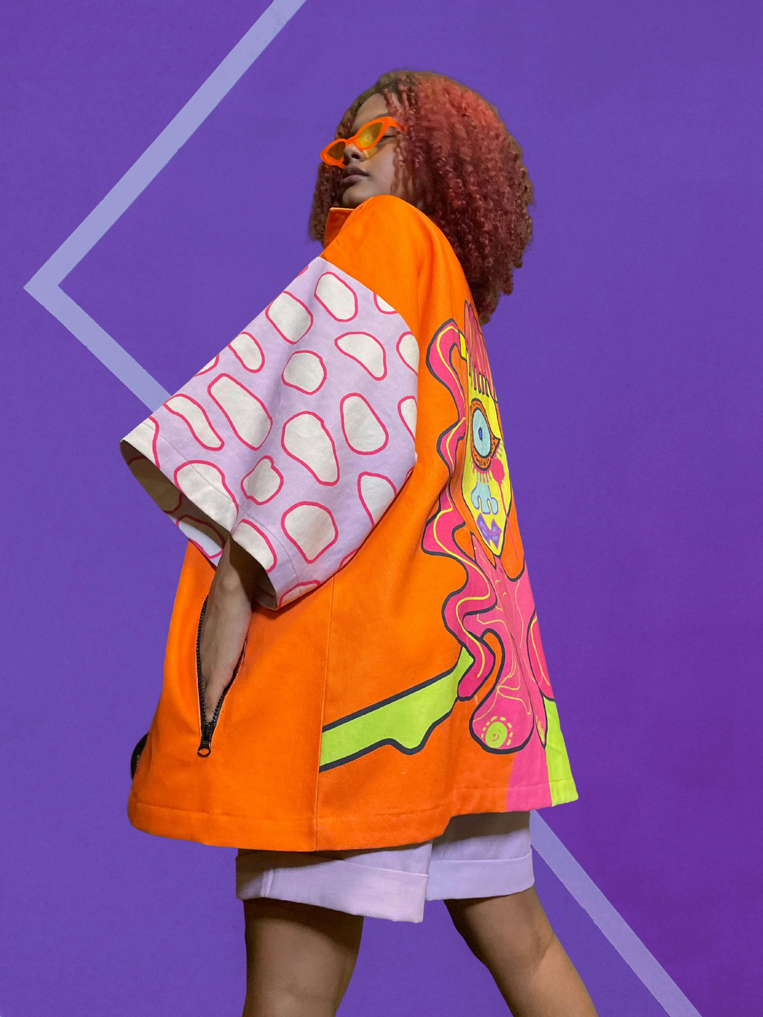 Thumbnail preview #1 for TANGY ORANGE JACKET - PART OF A SET [UNISEX]