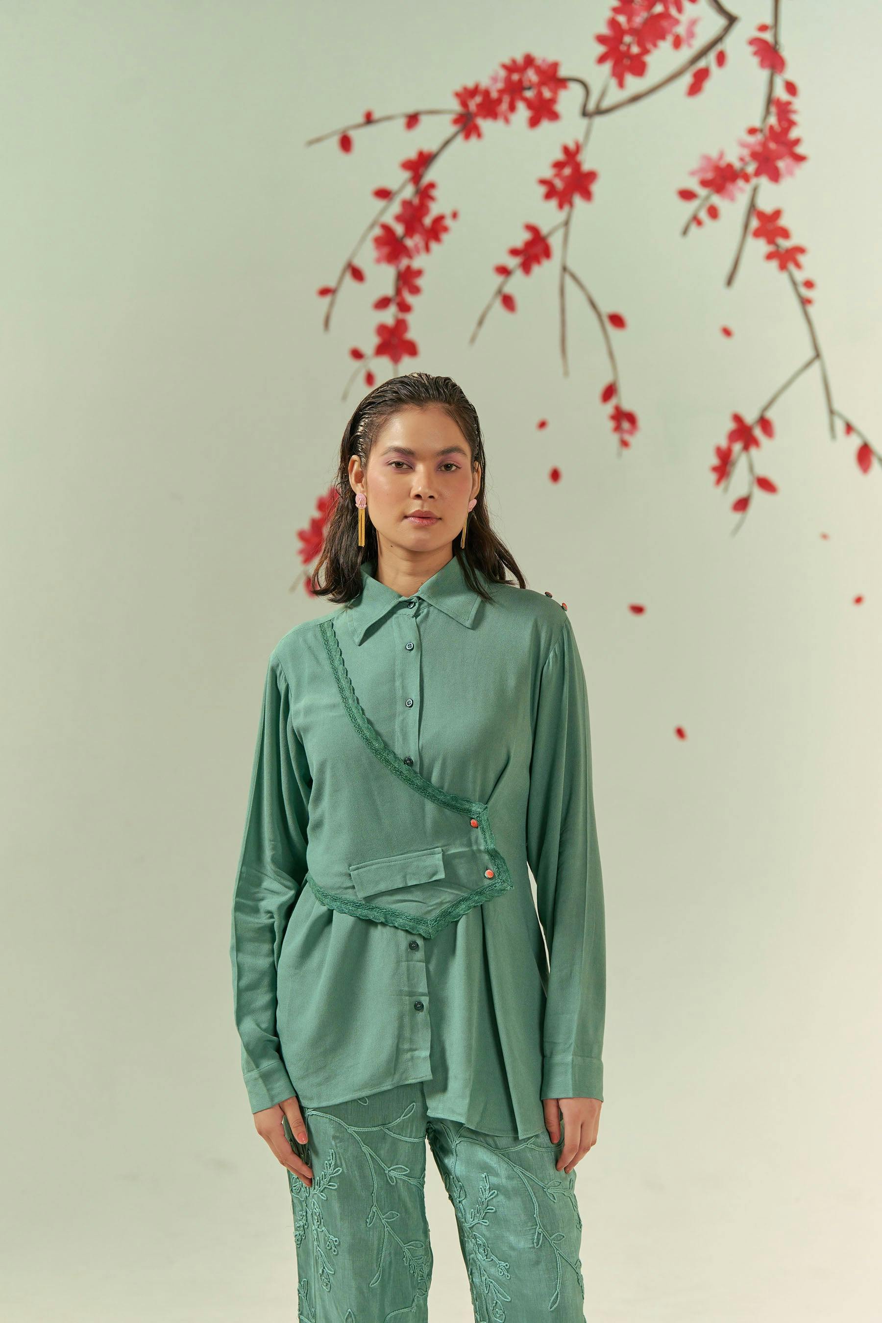 Zen Green Co-ord Set, a product by COEUR by Ankita Khurana