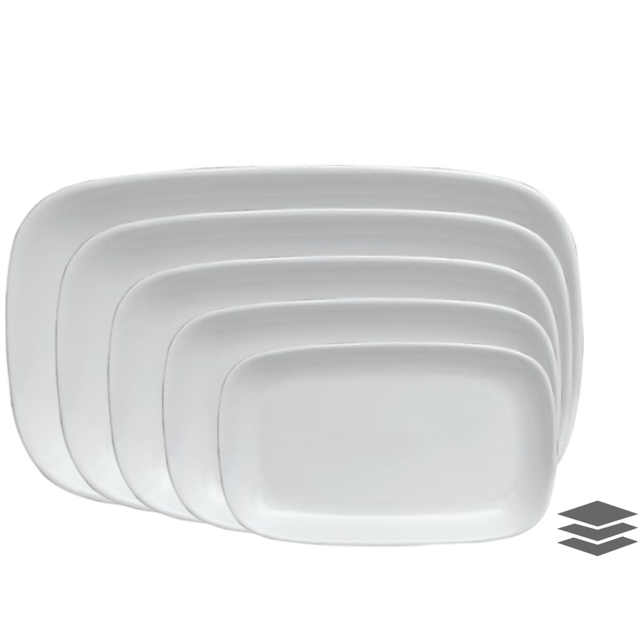 Classic Rectangular Platters - Pack of 2, a product by The Table Company
