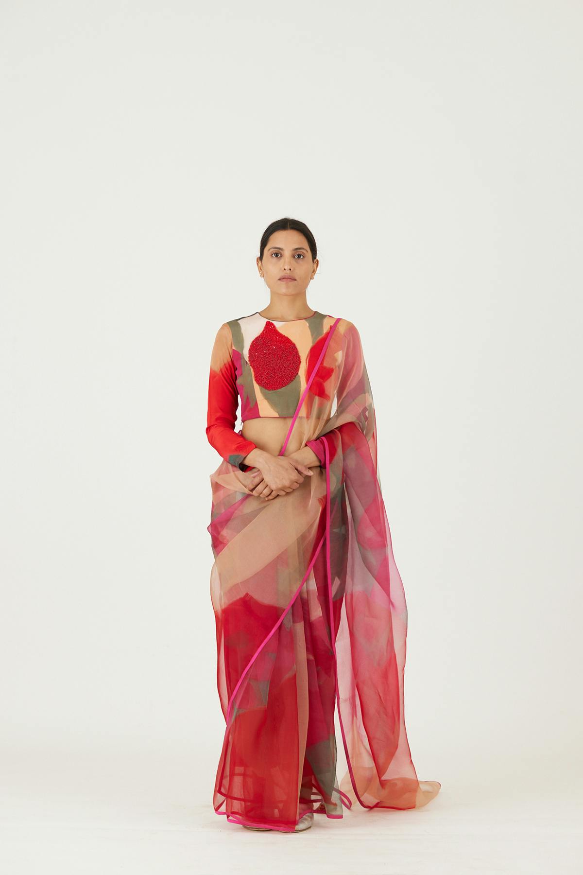 Thumbnail preview #0 for LEI LANI RED SAREE