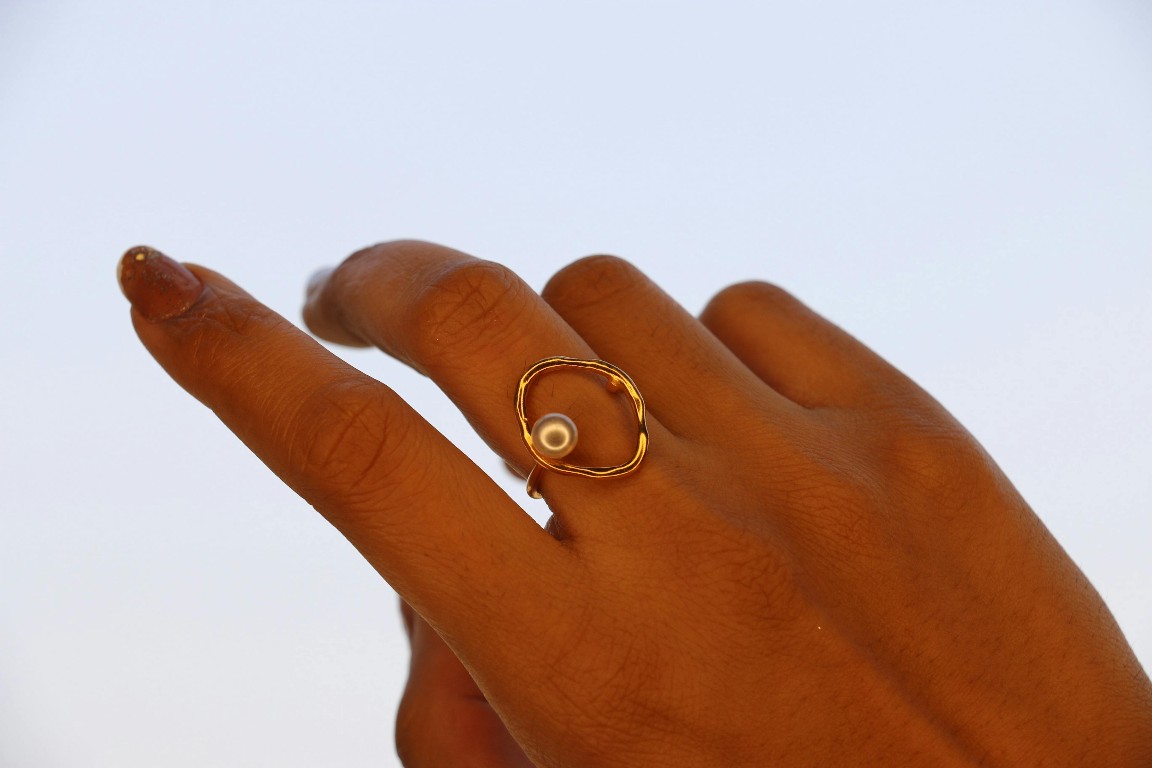 Thumbnail preview #2 for Pearl round ring