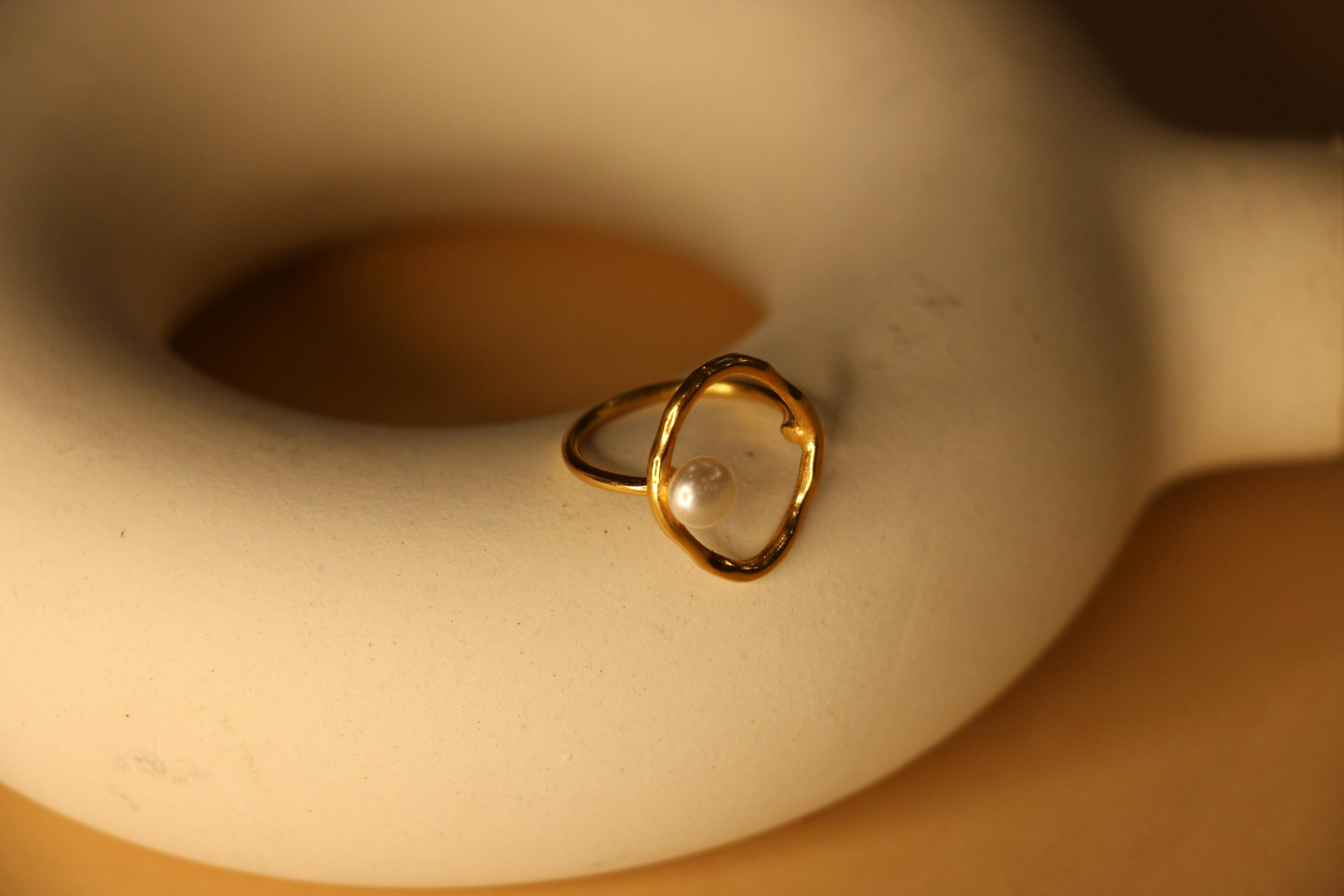 Thumbnail preview #1 for Pearl round ring